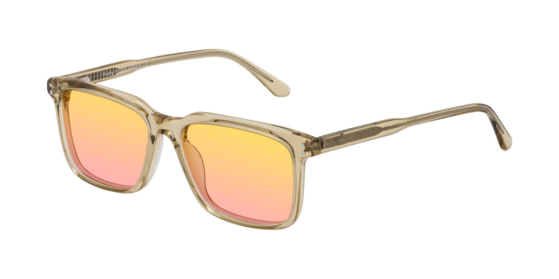 Angle of Pretty in Champagne with Yellow / Pink Gradient Lenses