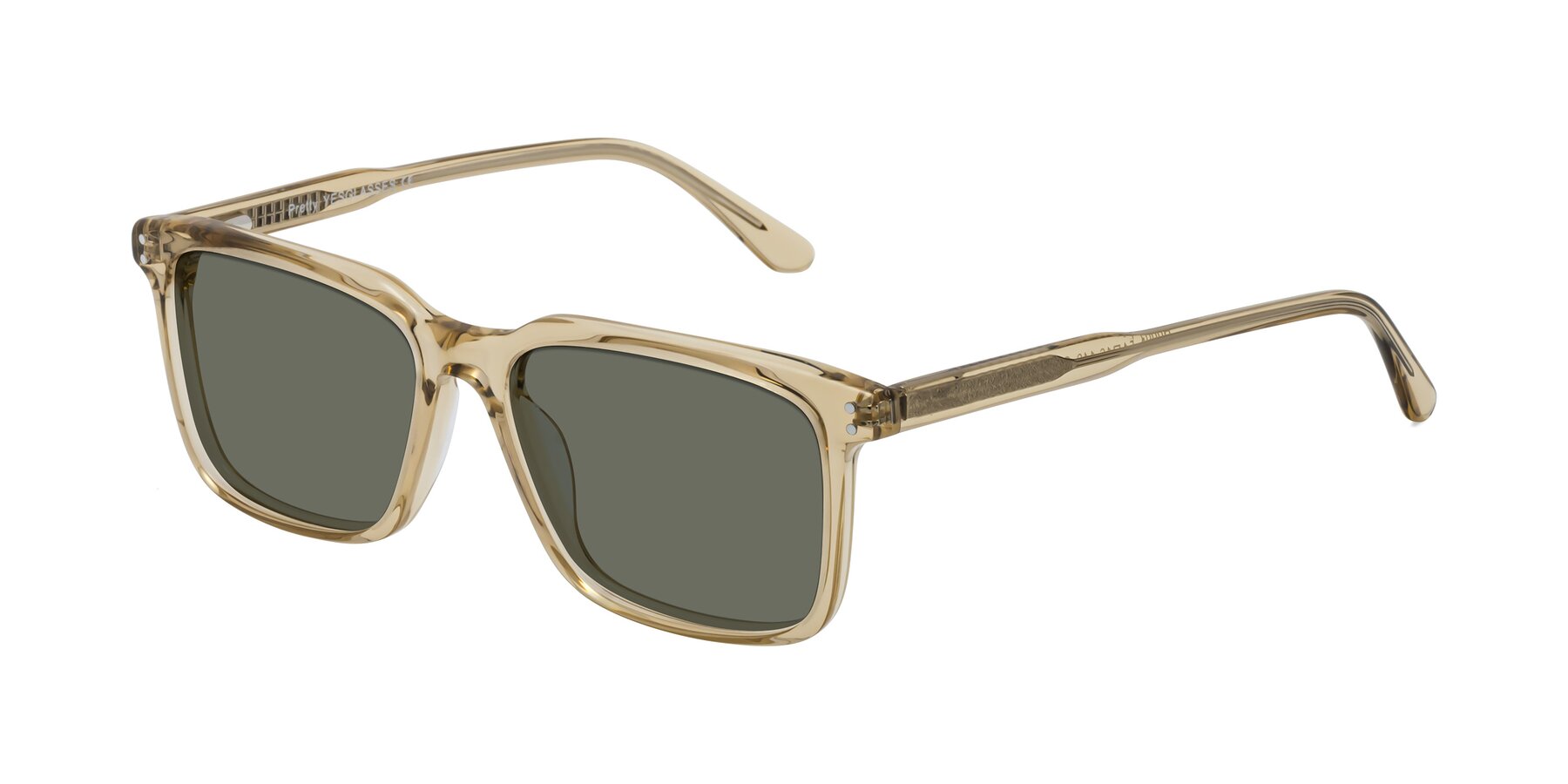 Angle of Pretty in Champagne with Gray Polarized Lenses