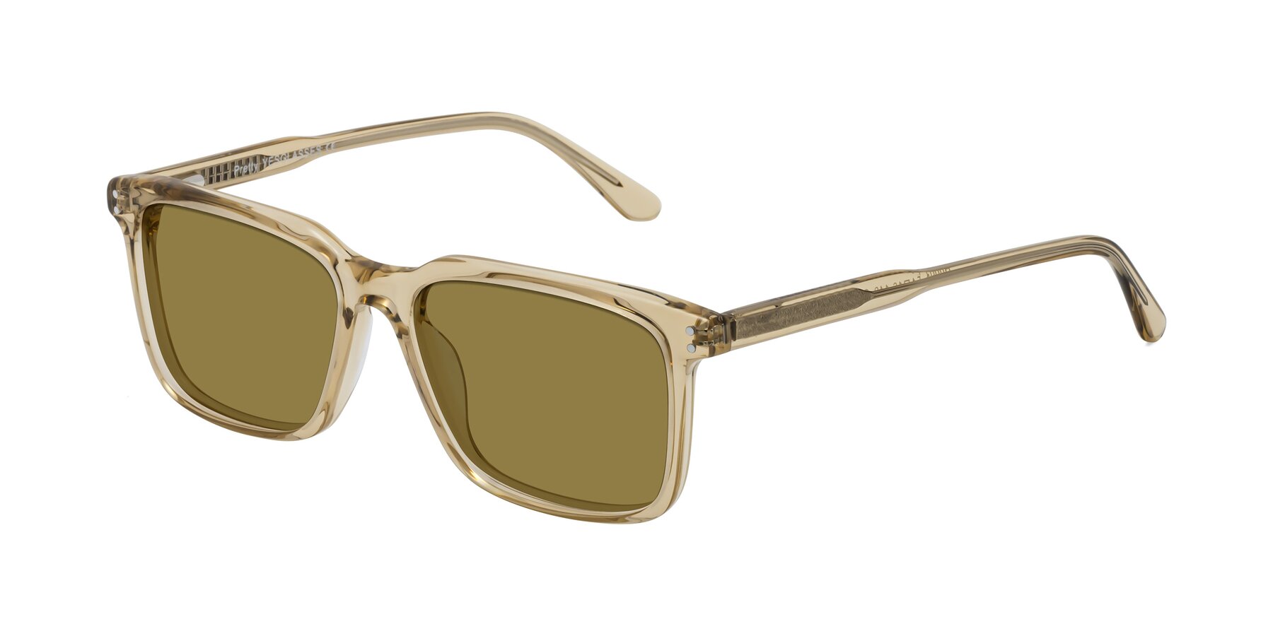 Angle of Pretty in Champagne with Brown Polarized Lenses