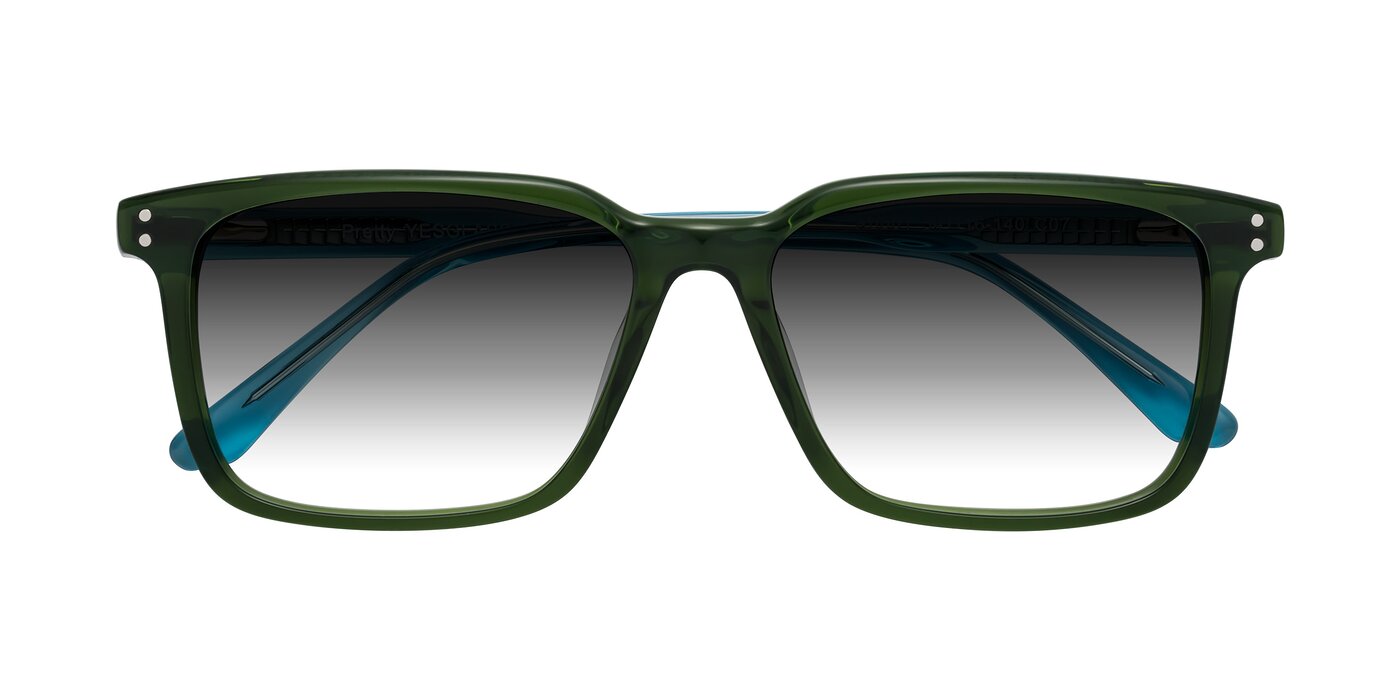 Pretty - Jade Green Gradient Sunglasses