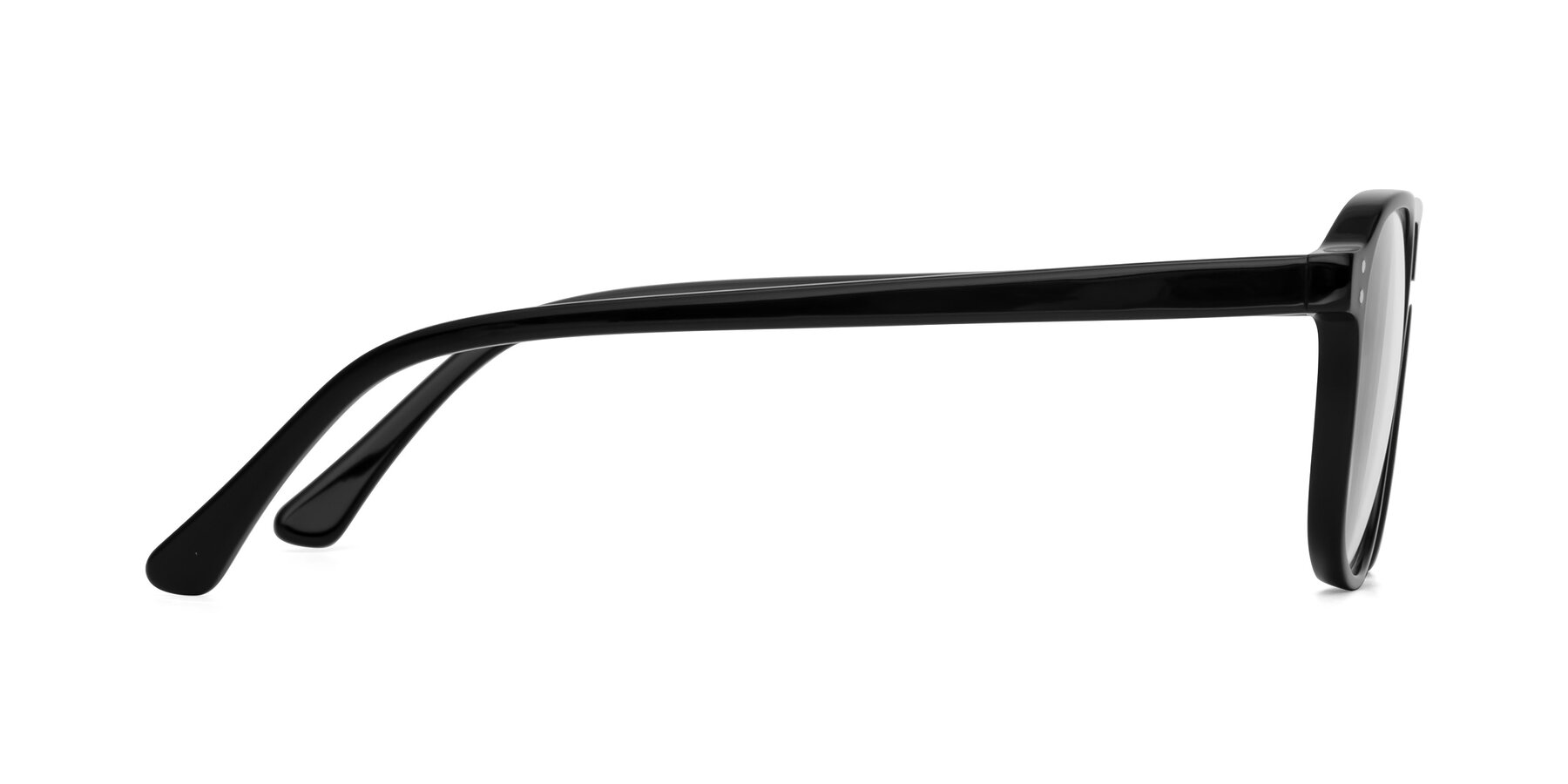 Side of Alley in Black with Clear Eyeglass Lenses