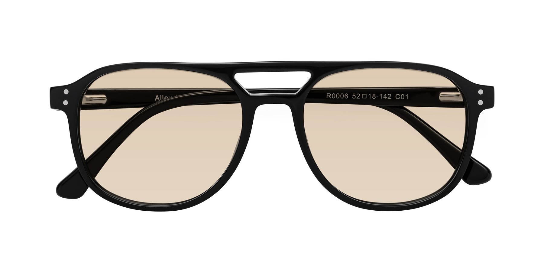 Folded Front of Alley in Black with Light Brown Tinted Lenses