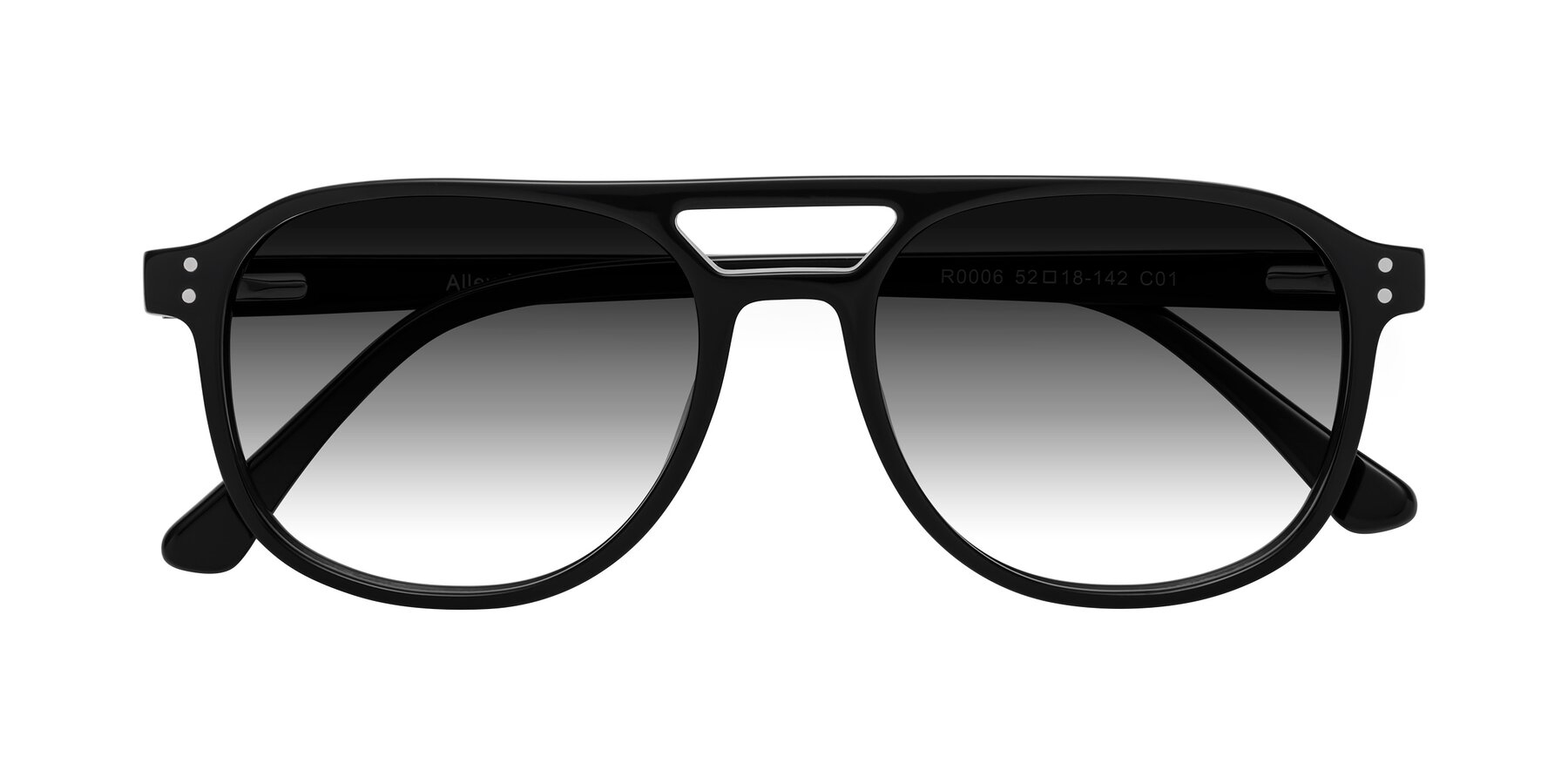 Folded Front of Alley in Black with Gray Gradient Lenses