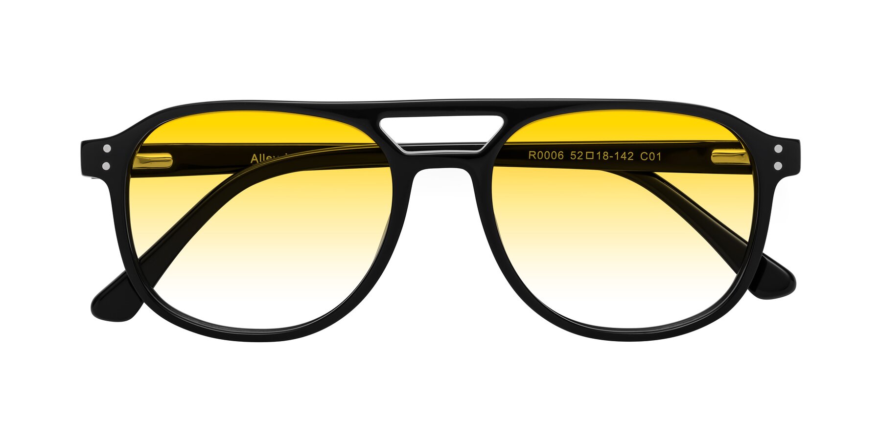 Folded Front of Alley in Black with Yellow Gradient Lenses