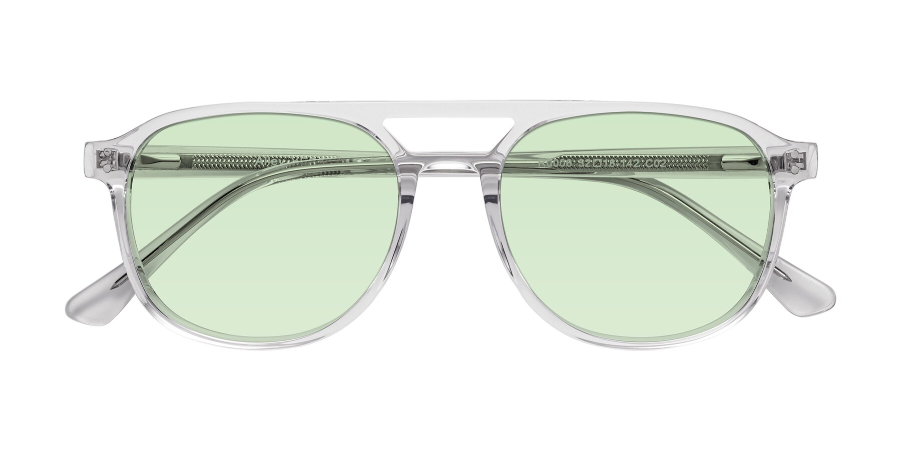 Folded Front of Alley in Clear with Light Green Tinted Lenses