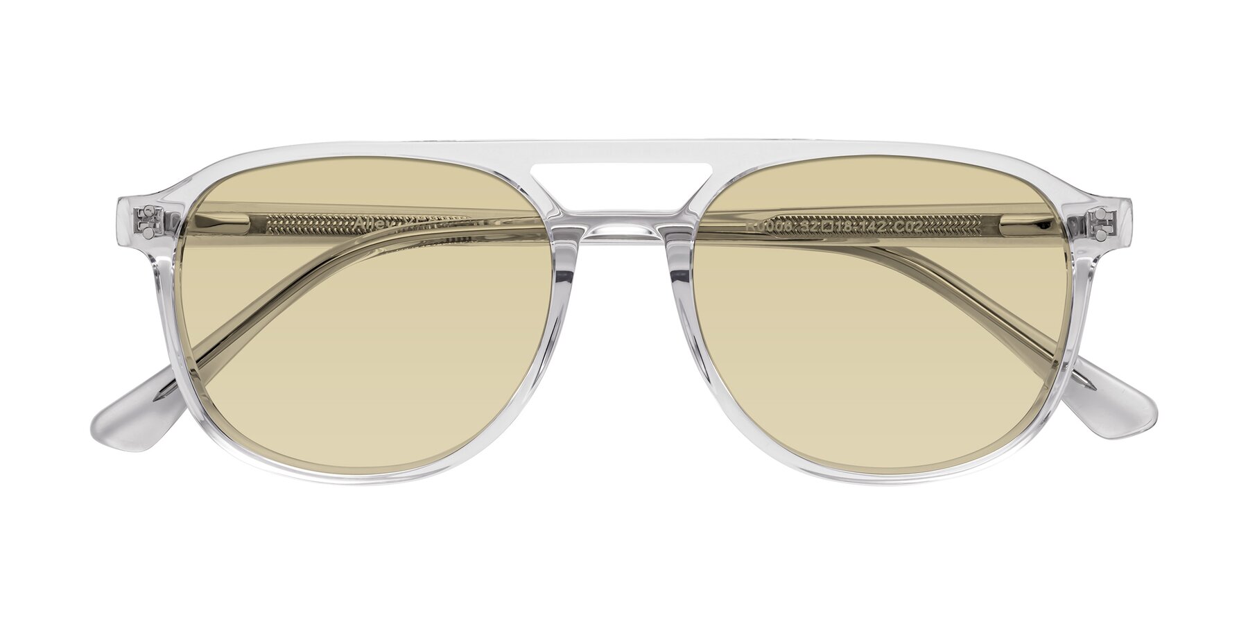 Folded Front of Alley in Clear with Light Champagne Tinted Lenses