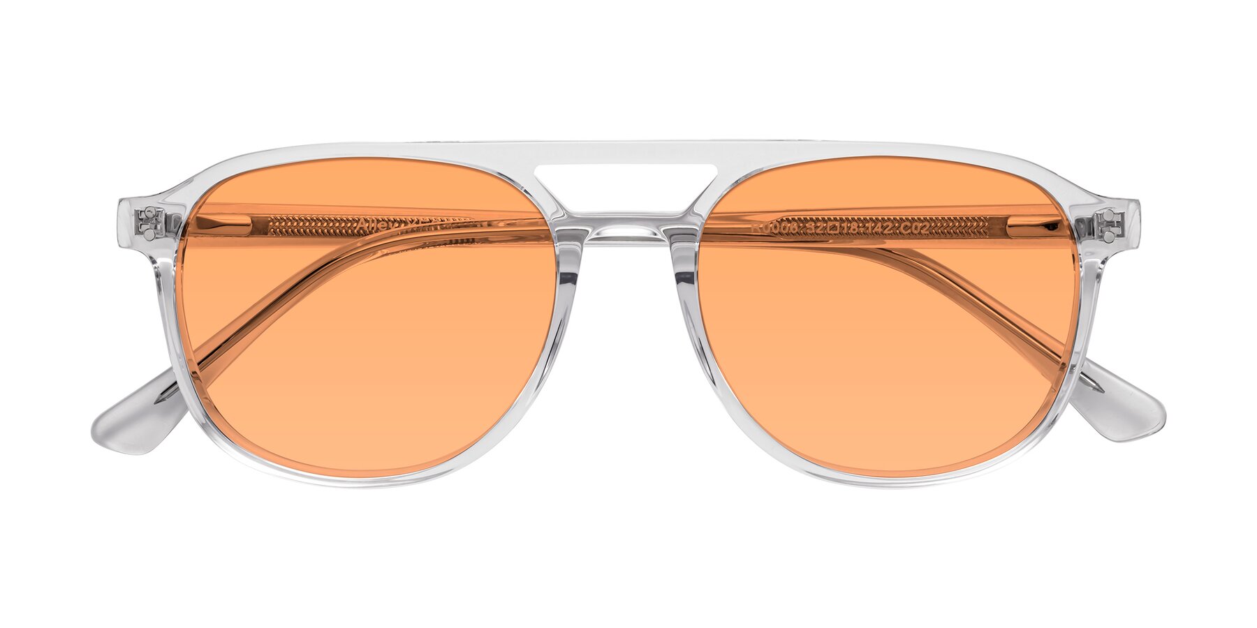 Folded Front of Alley in Clear with Medium Orange Tinted Lenses