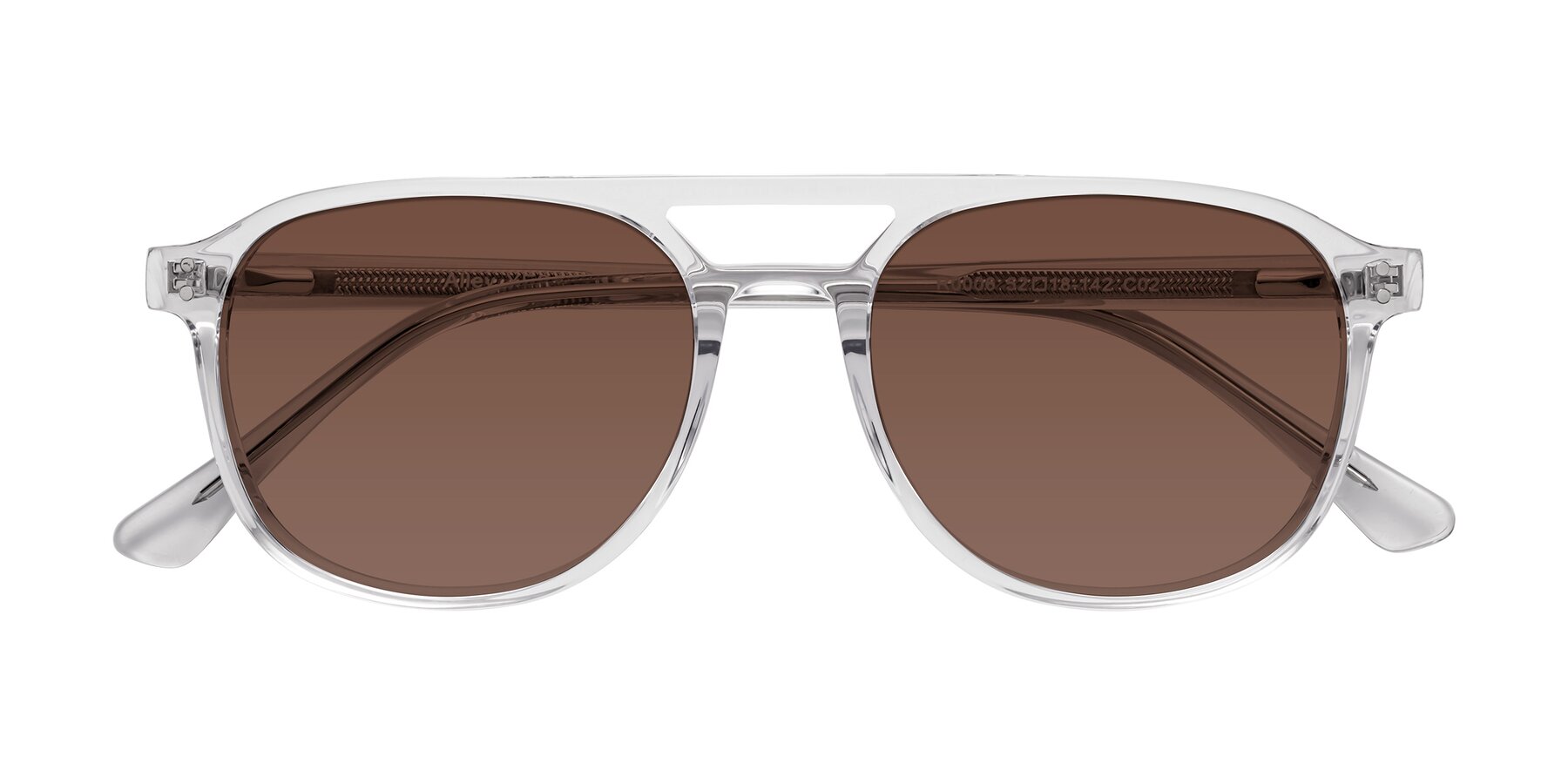 Folded Front of Alley in Clear with Brown Tinted Lenses