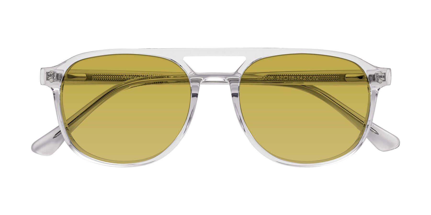 Folded Front of Alley in Clear with Champagne Tinted Lenses