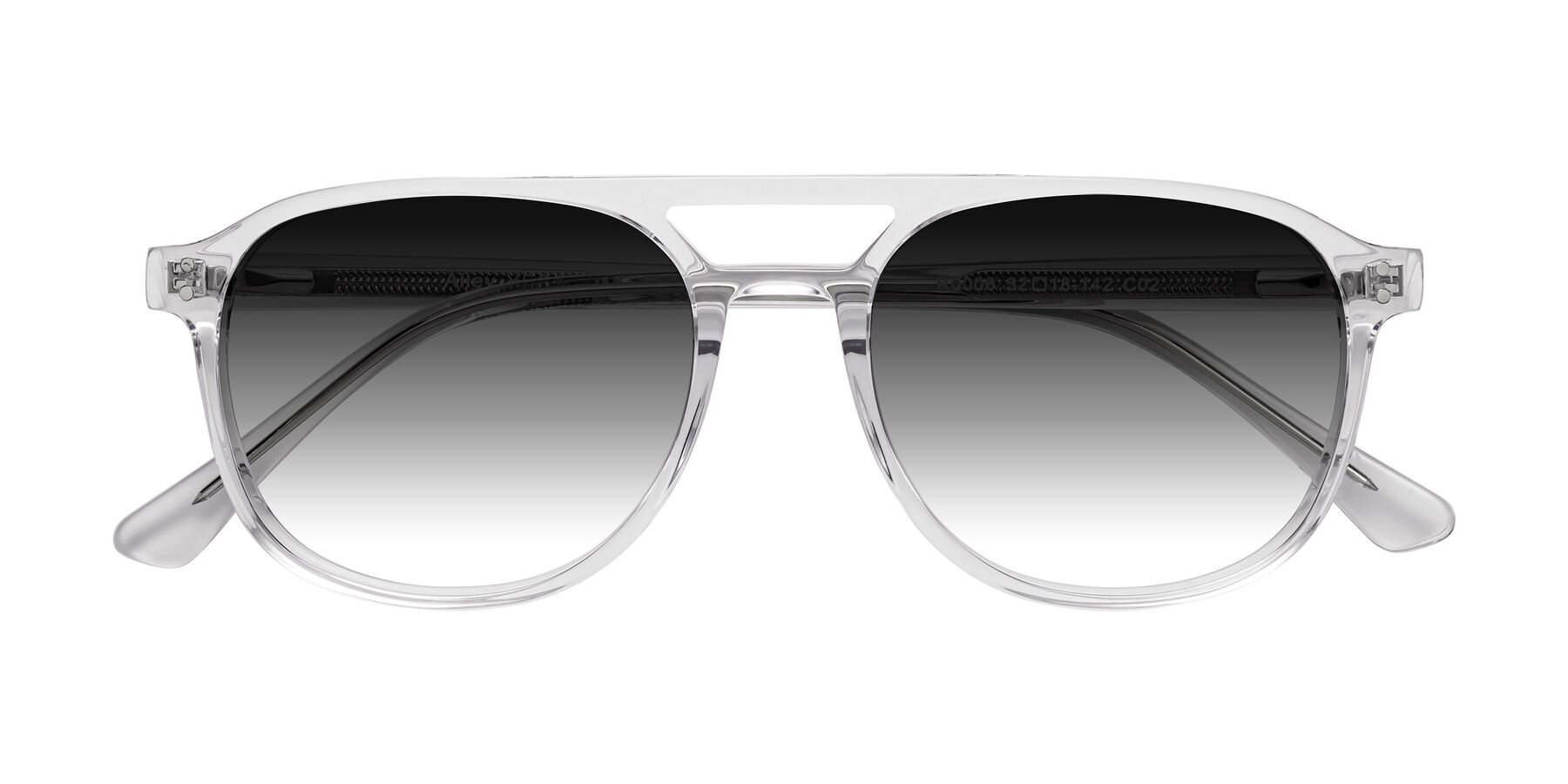 Folded Front of Alley in Clear with Gray Gradient Lenses