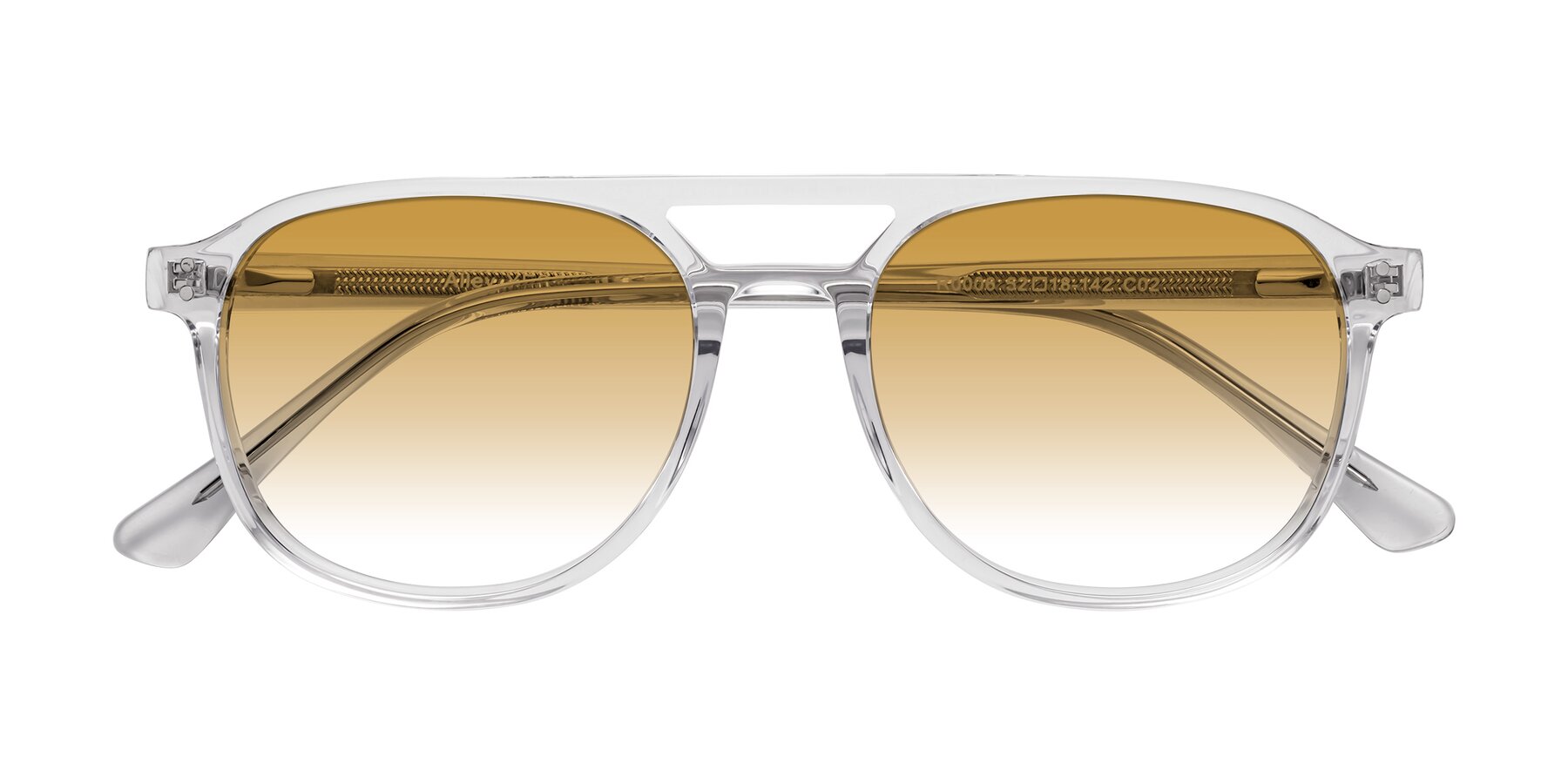 Folded Front of Alley in Clear with Champagne Gradient Lenses