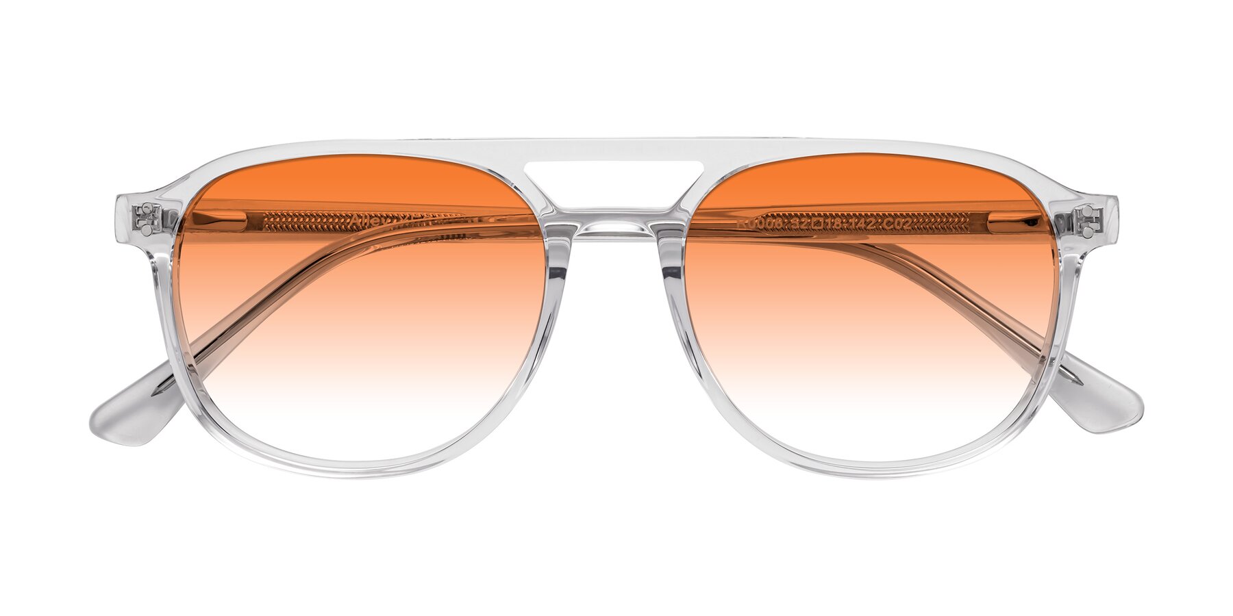 Folded Front of Alley in Clear with Orange Gradient Lenses