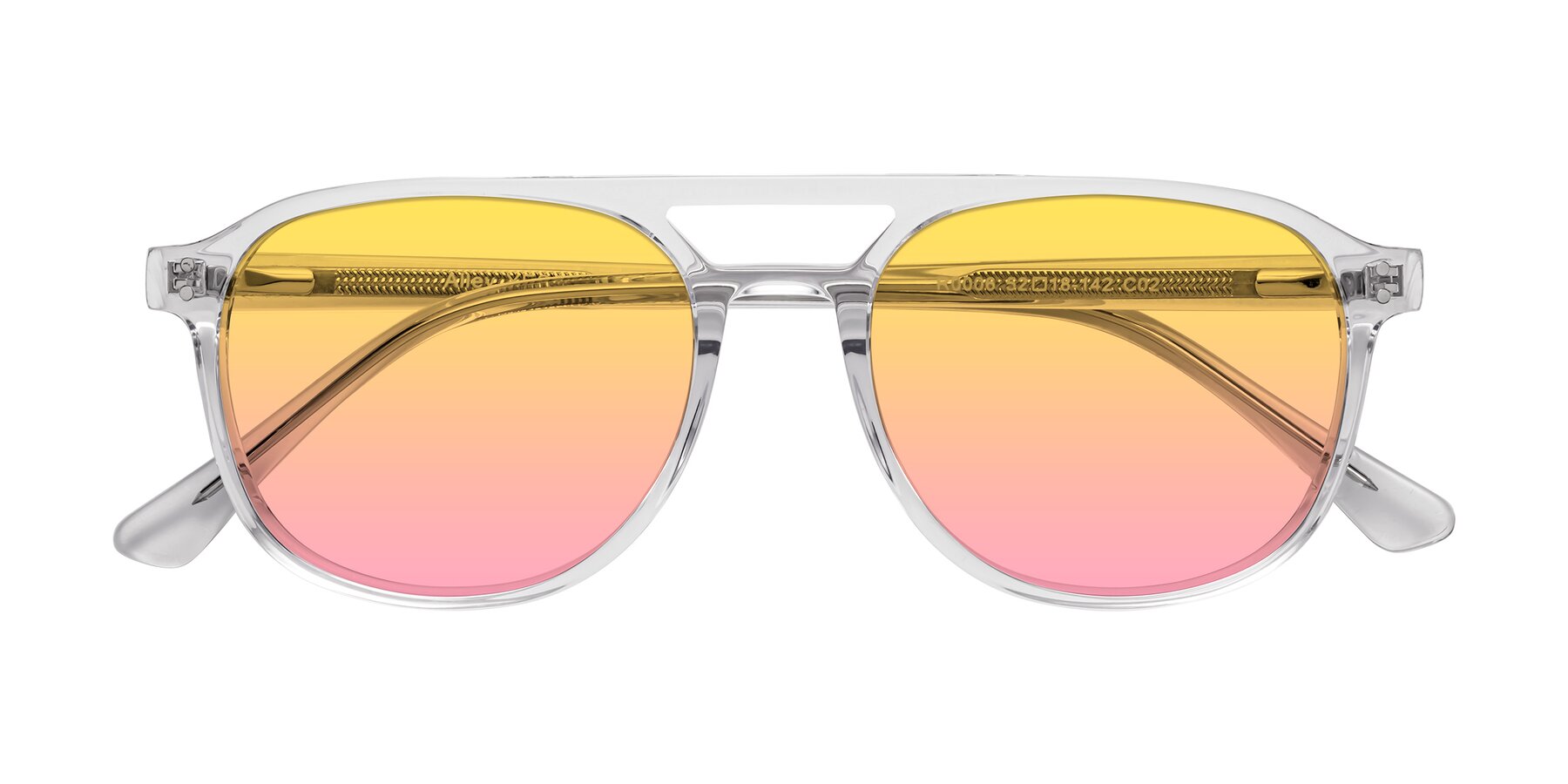 Folded Front of Alley in Clear with Yellow / Pink Gradient Lenses