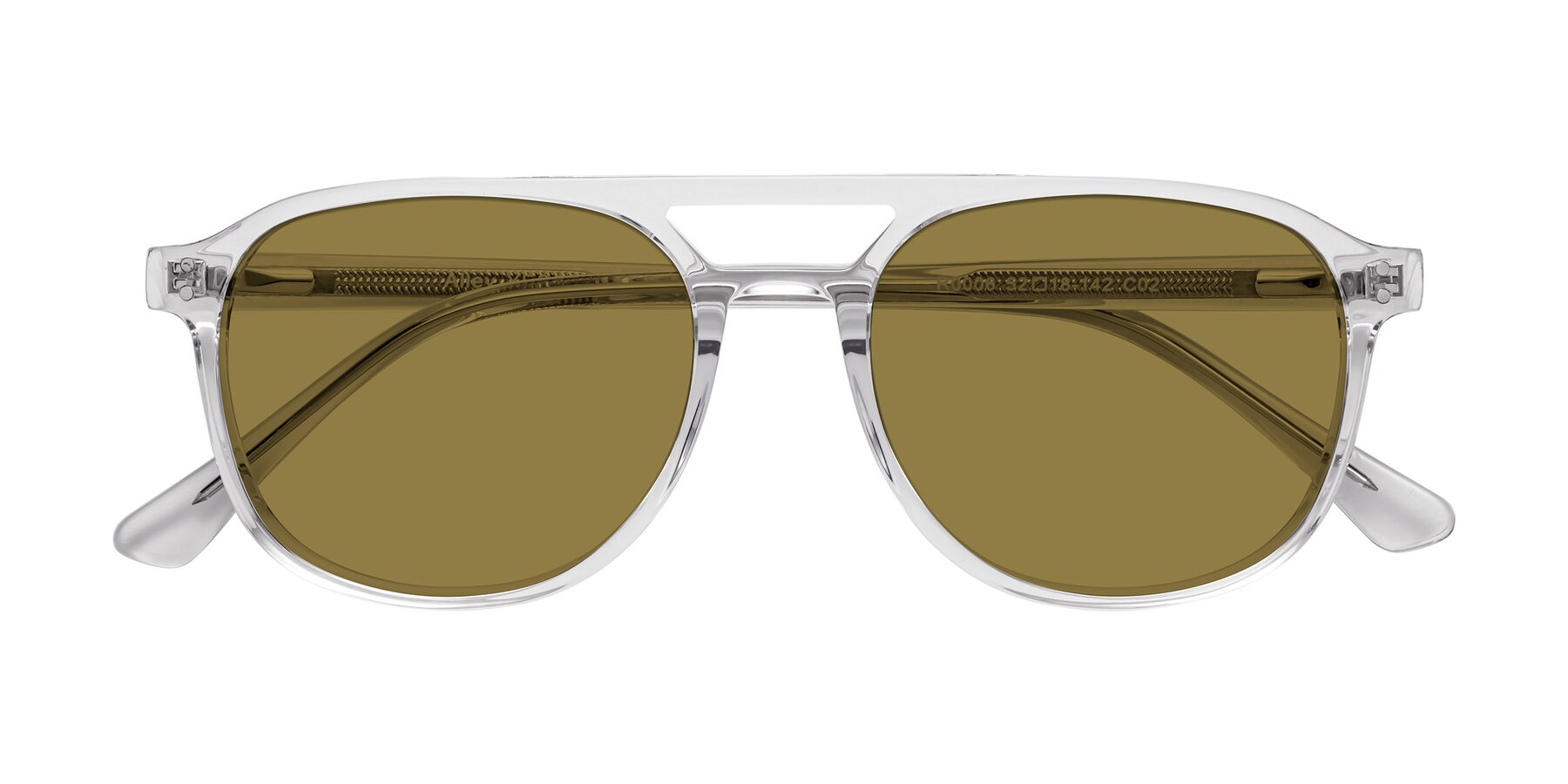 Folded Front of Alley in Clear with Brown Polarized Lenses