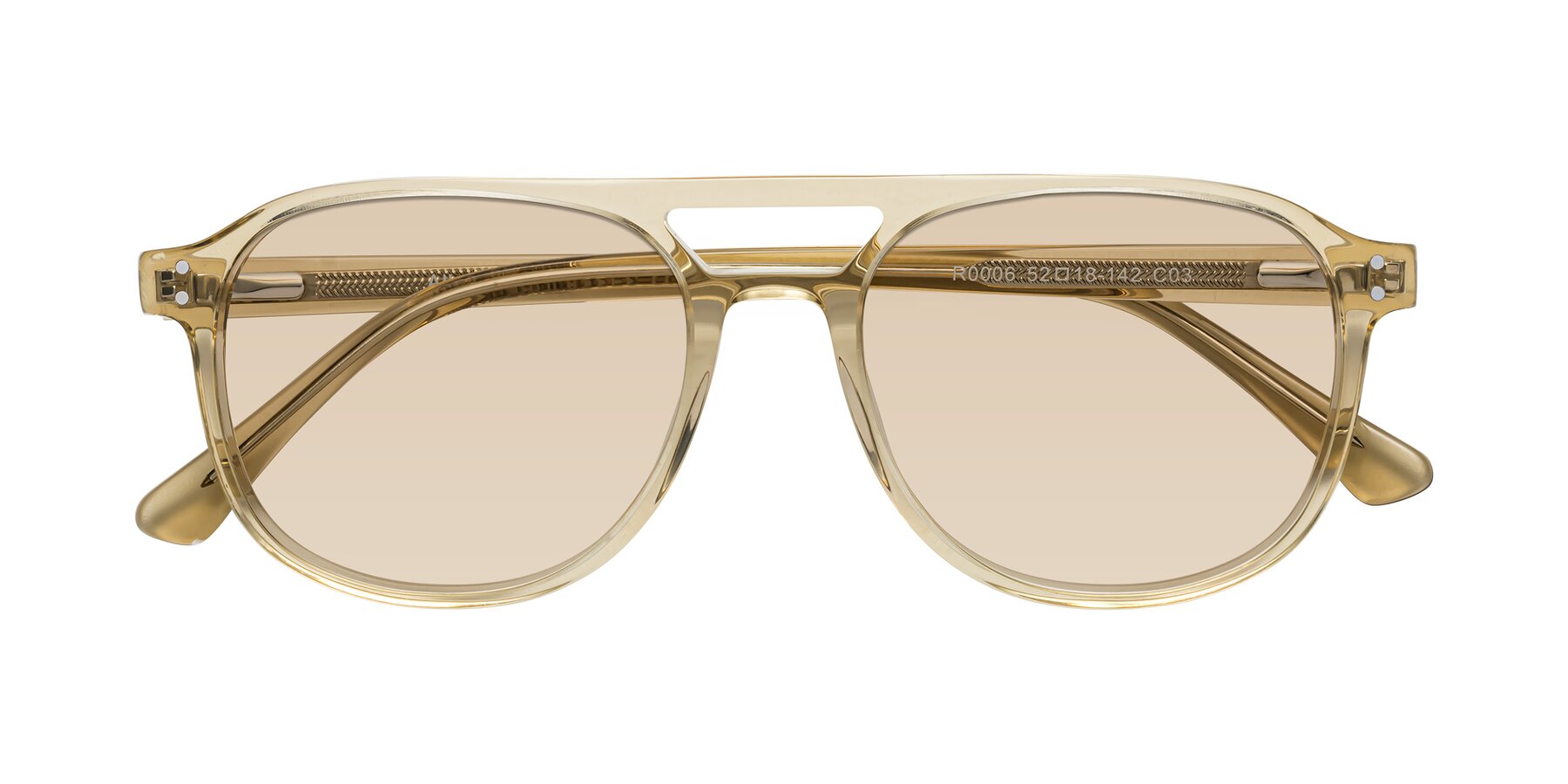 Folded Front of Alley in Champagne with Light Brown Tinted Lenses