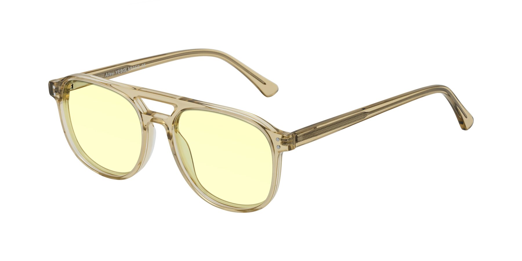 Angle of Alley in Champagne with Light Yellow Tinted Lenses