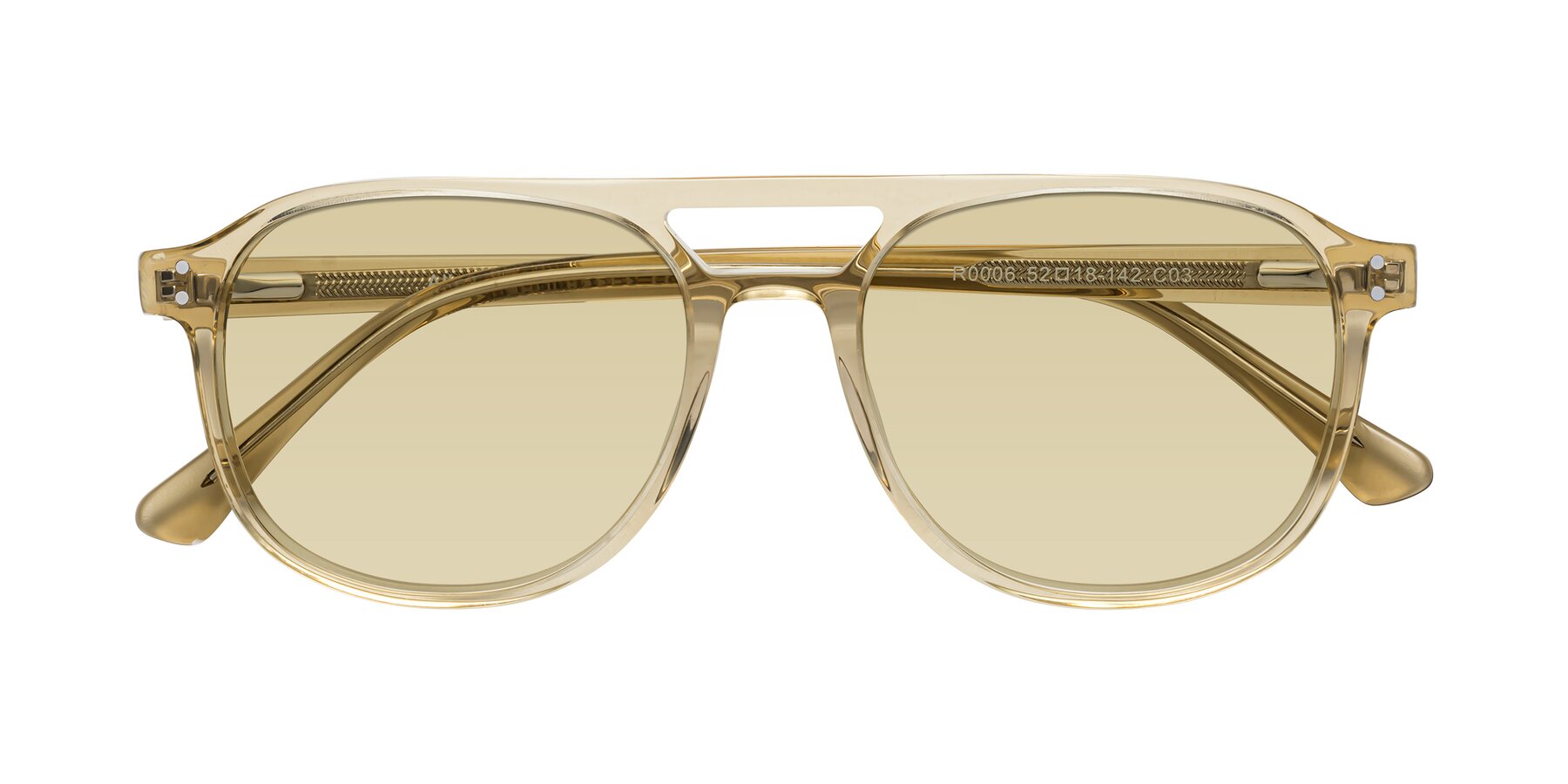 Folded Front of Alley in Champagne with Light Champagne Tinted Lenses