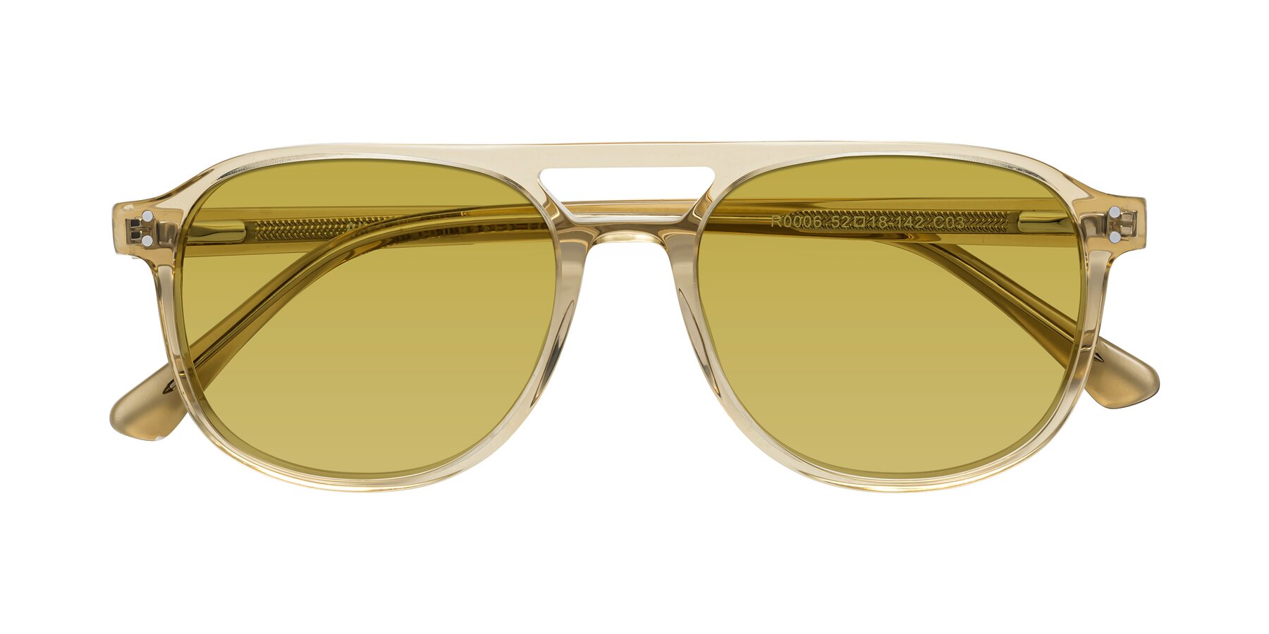 Folded Front of Alley in Champagne with Champagne Tinted Lenses