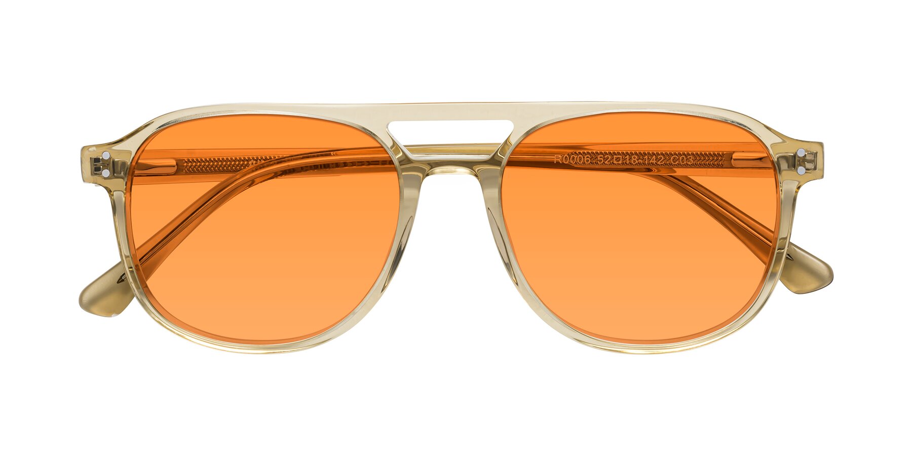 Folded Front of Alley in Champagne with Orange Tinted Lenses