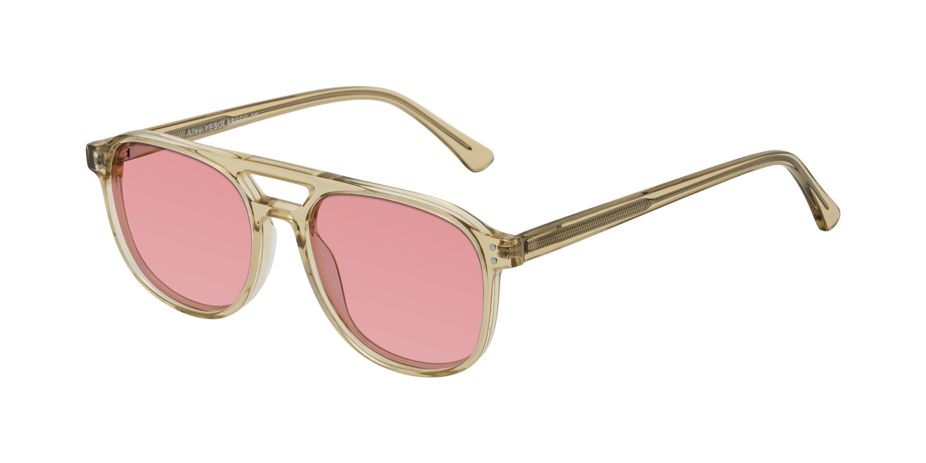 Angle of Alley in Champagne with Medium Garnet Tinted Lenses