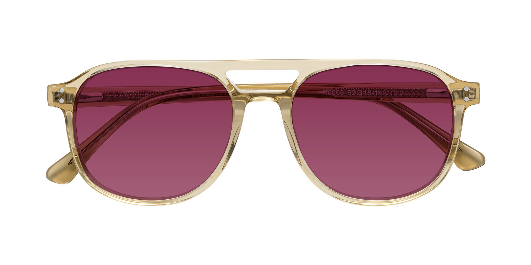 Folded Front of Alley in Champagne with Wine Tinted Lenses