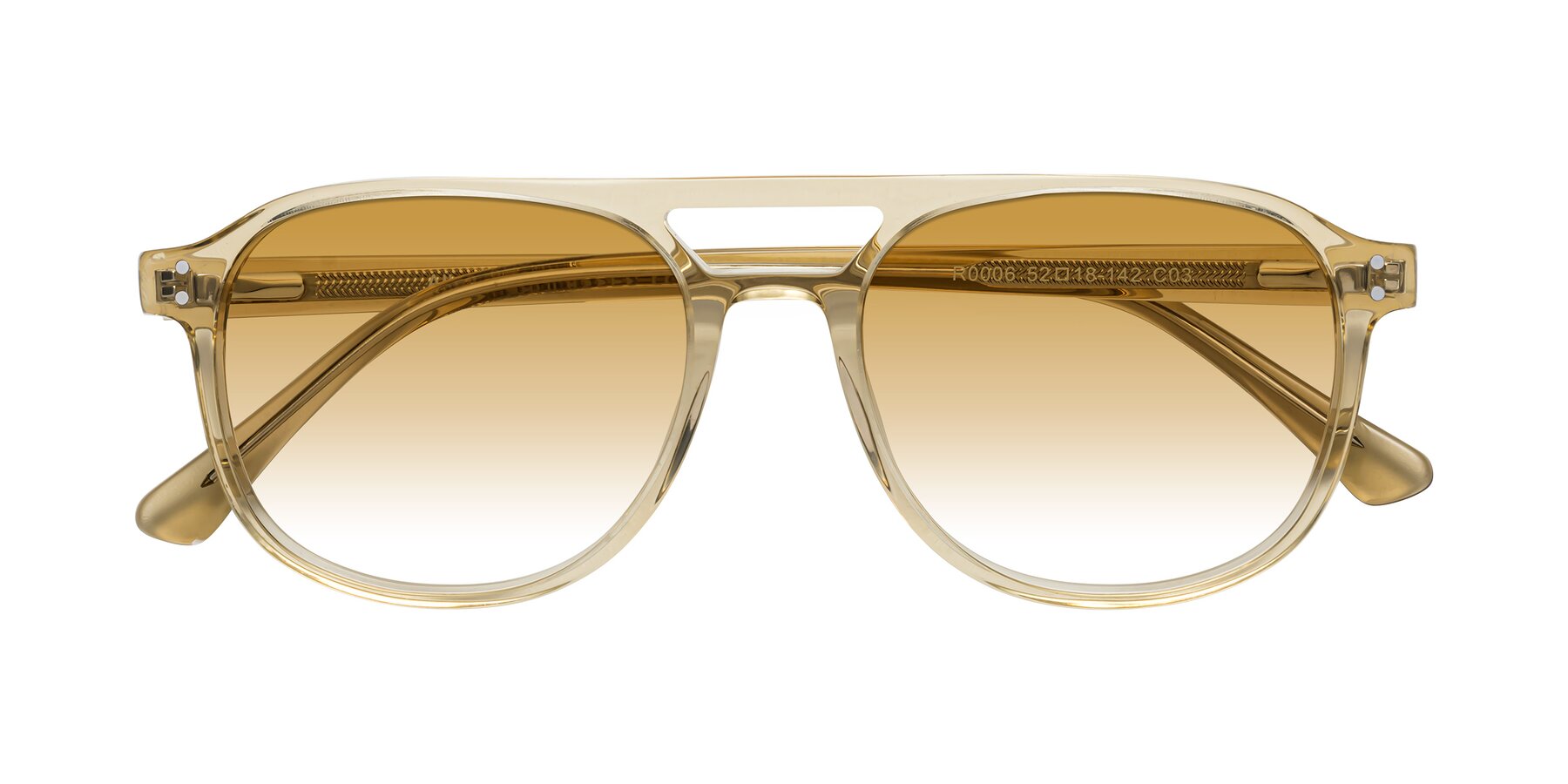 Folded Front of Alley in Champagne with Champagne Gradient Lenses