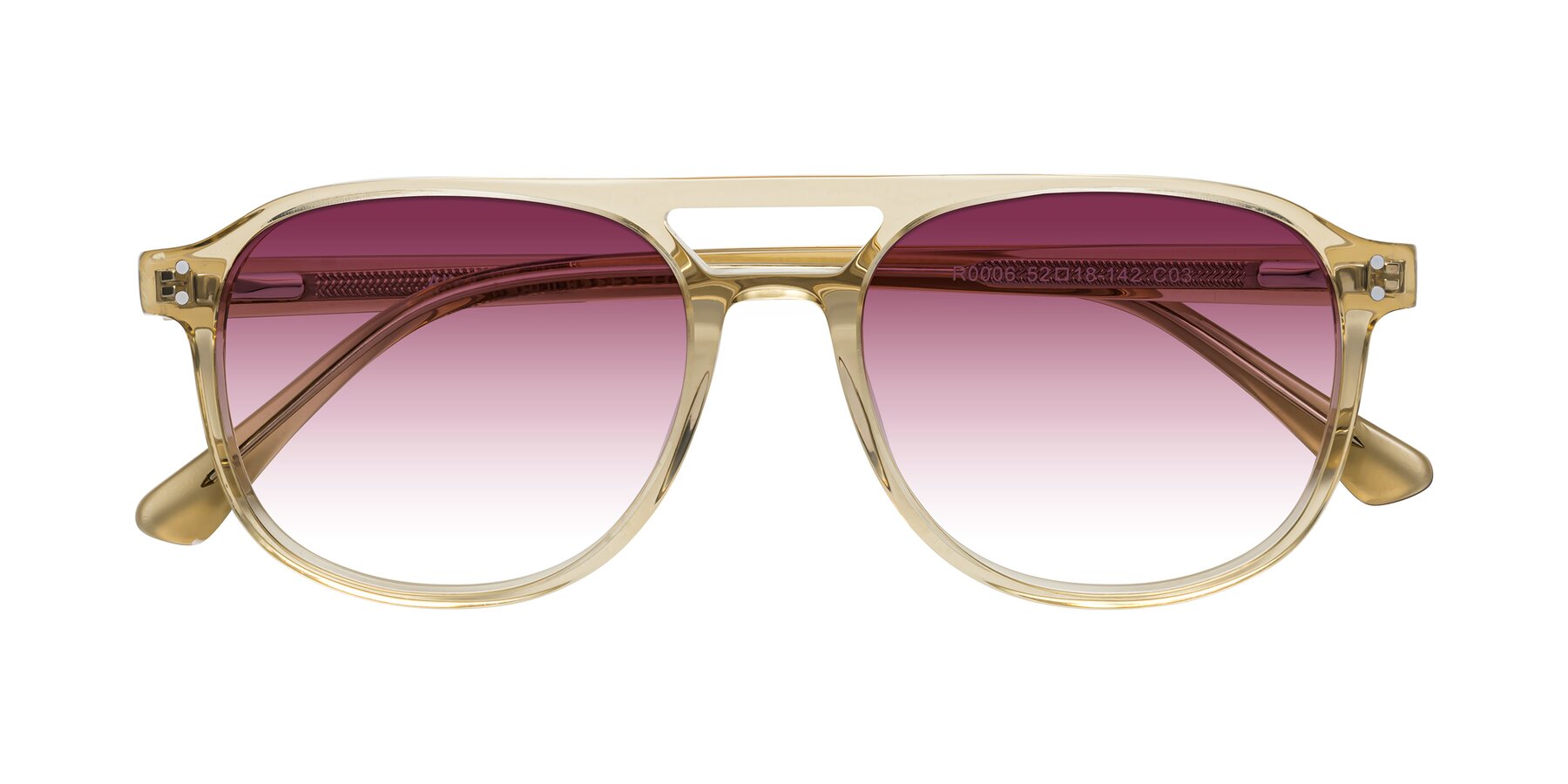 Folded Front of Alley in Champagne with Wine Gradient Lenses