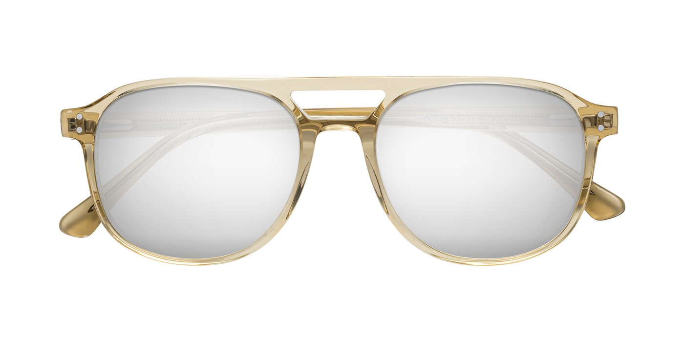 Alley - Champagne Flash Mirrored Sunglasses