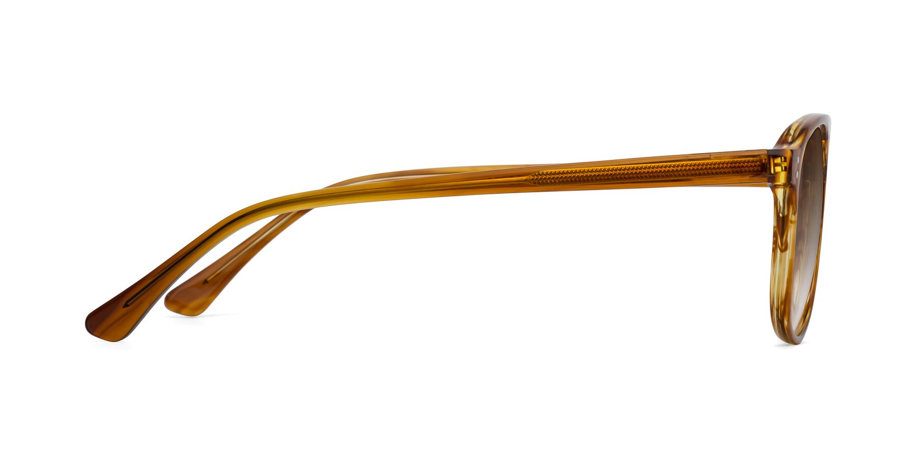 Side of Alley in Amber striped with Brown Gradient Lenses