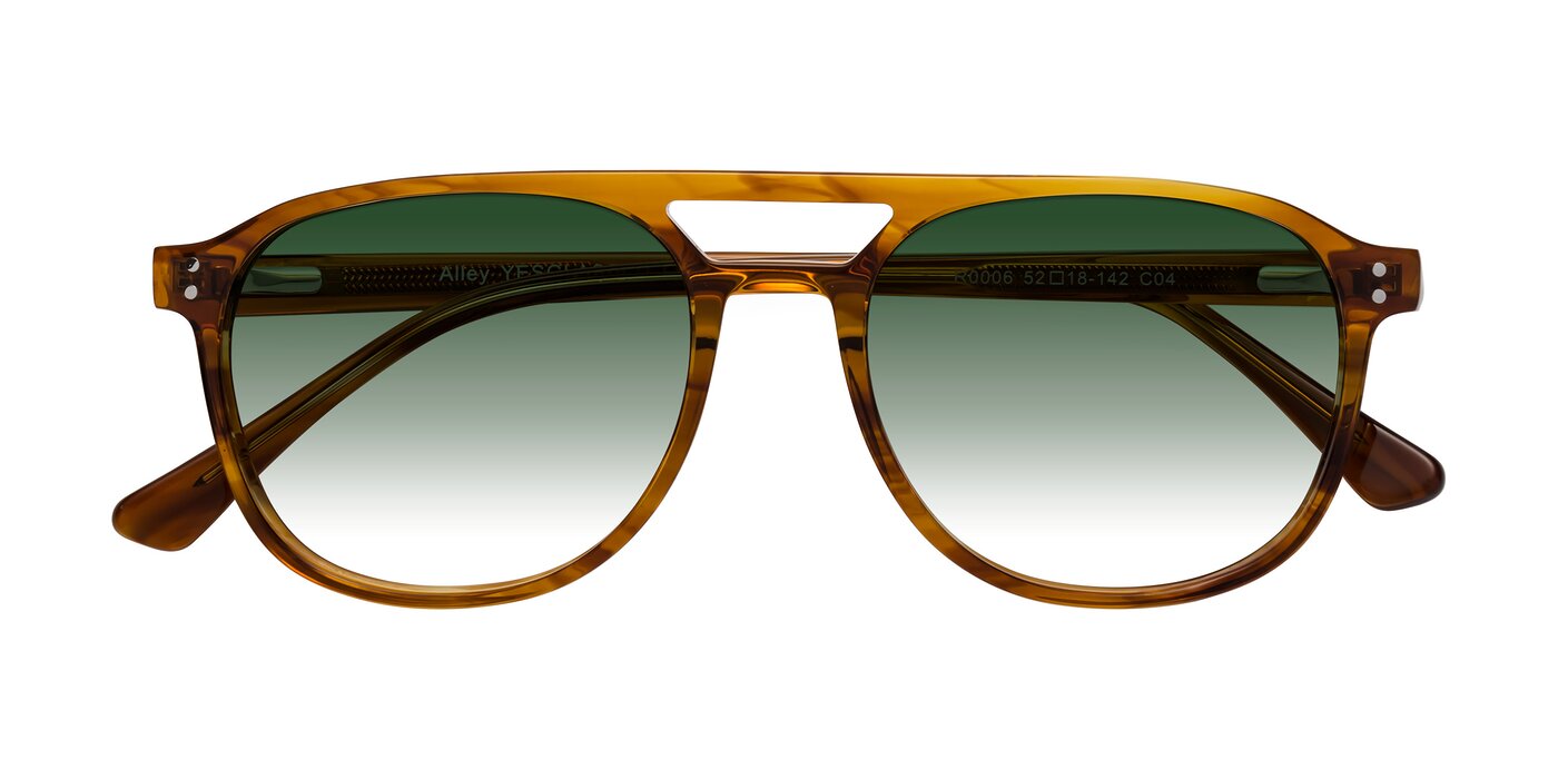 Alley - Amber striped Gradient Sunglasses