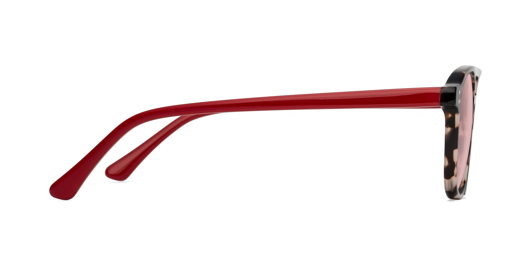 Side of Alley in Tortoise-Red with Light Garnet Tinted Lenses