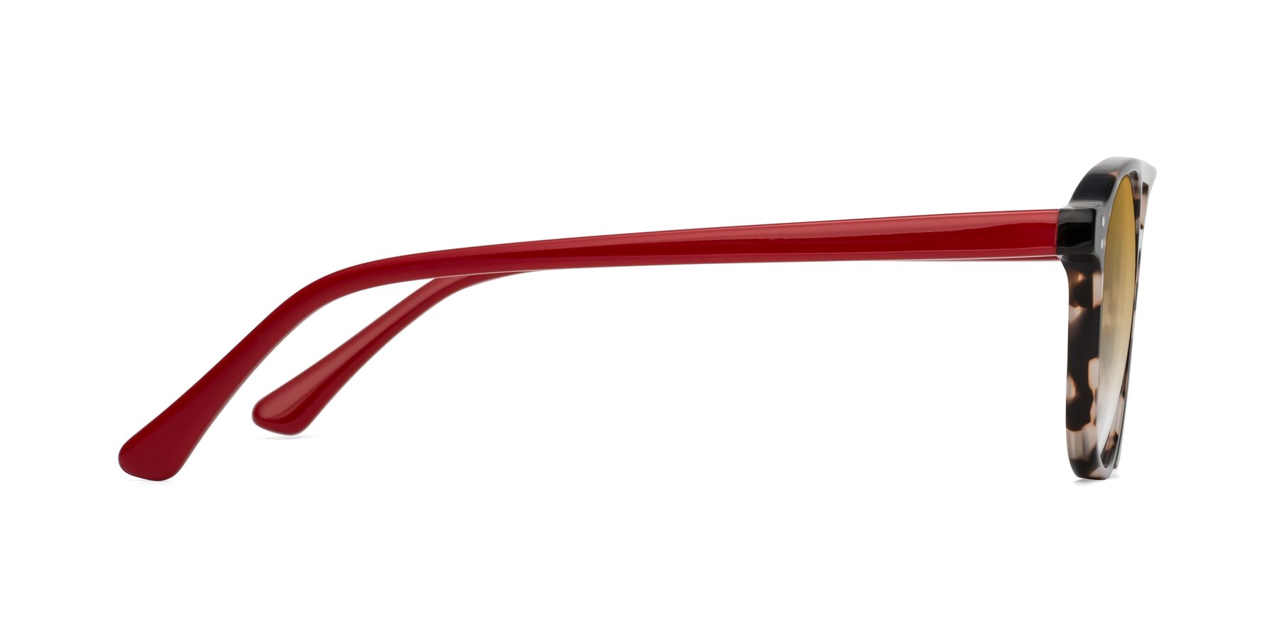 Side of Alley in Tortoise-Red with Champagne Gradient Lenses