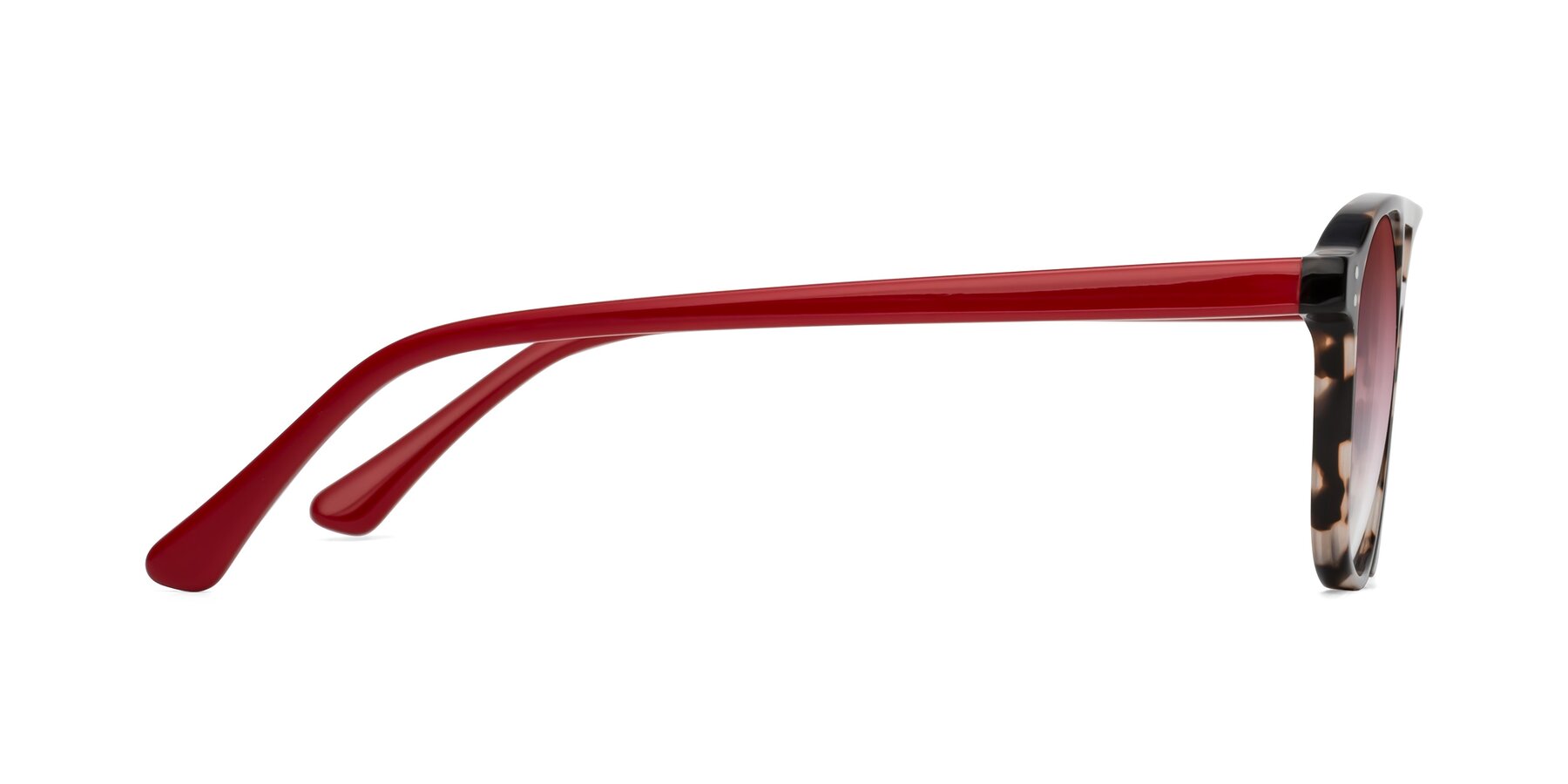 Side of Alley in Tortoise-Red with Garnet Gradient Lenses