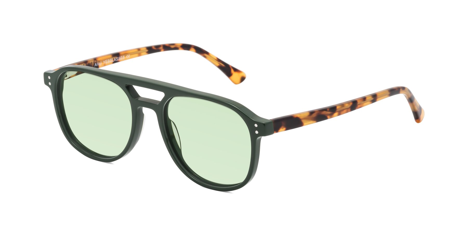 Angle of Alley in Seaweed-Tortoise with Light Green Tinted Lenses