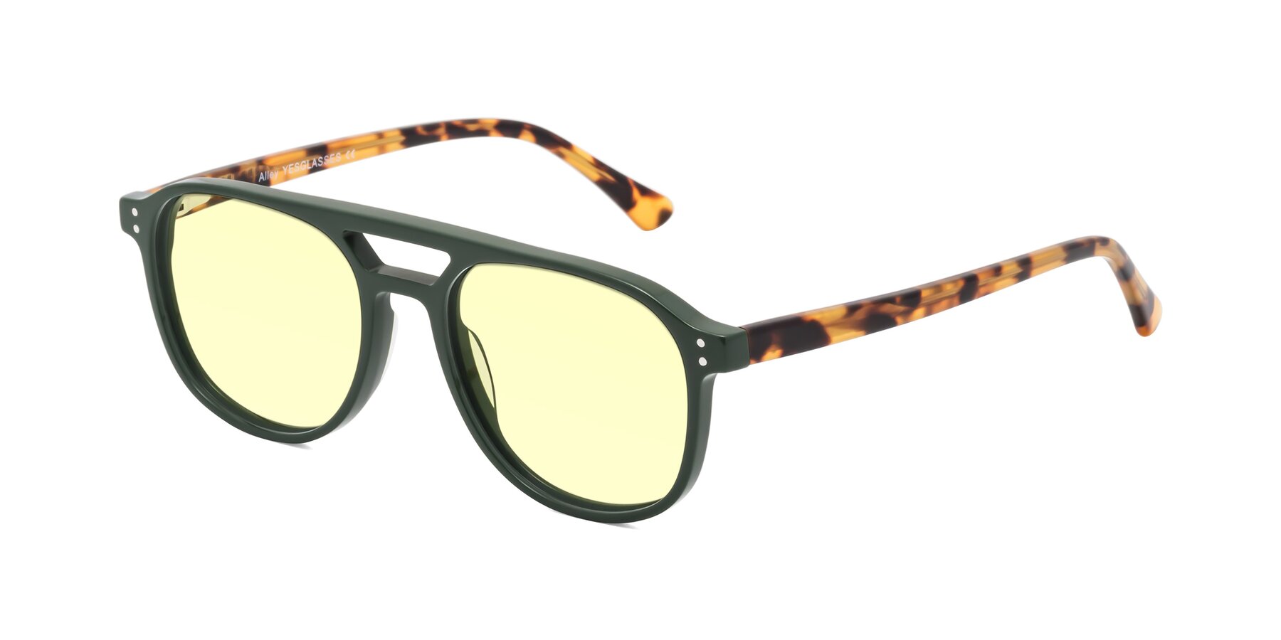 Angle of Alley in Seaweed-Tortoise with Light Yellow Tinted Lenses