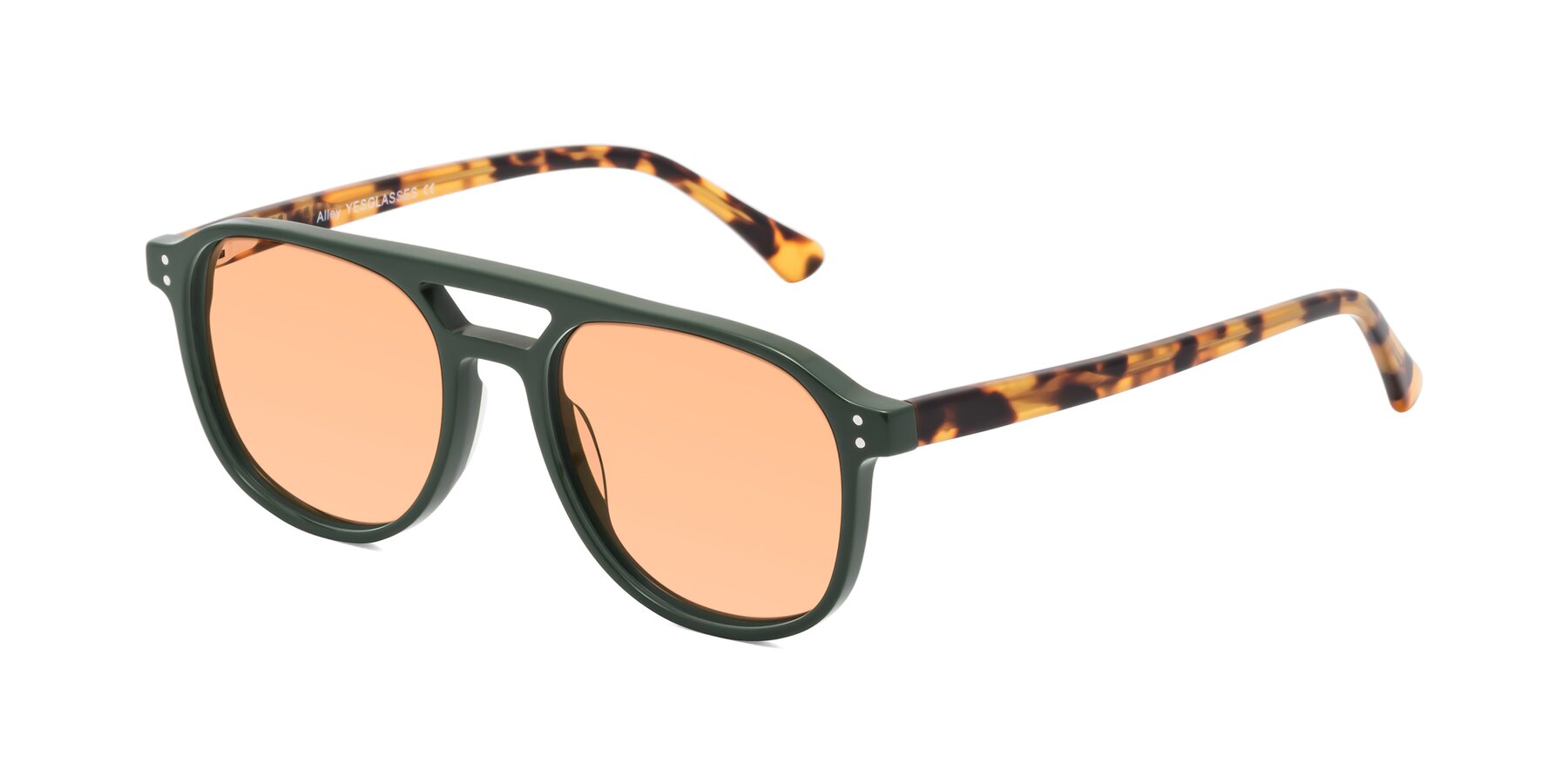 Angle of Alley in Seaweed-Tortoise with Light Orange Tinted Lenses