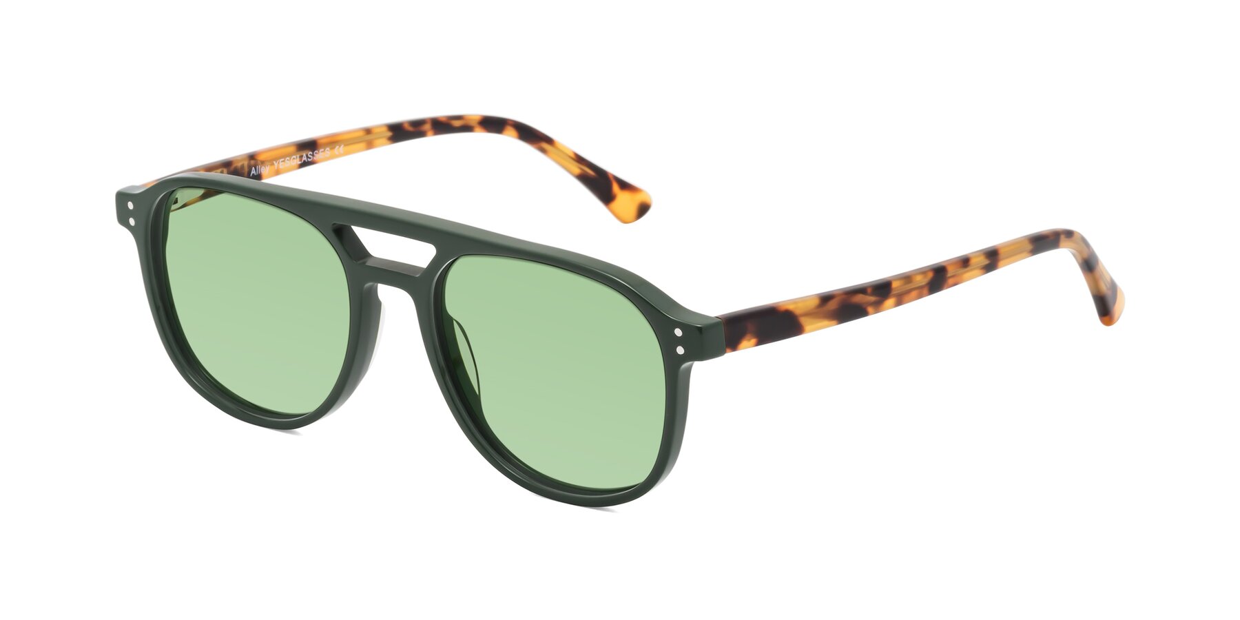 Angle of Alley in Seaweed-Tortoise with Medium Green Tinted Lenses