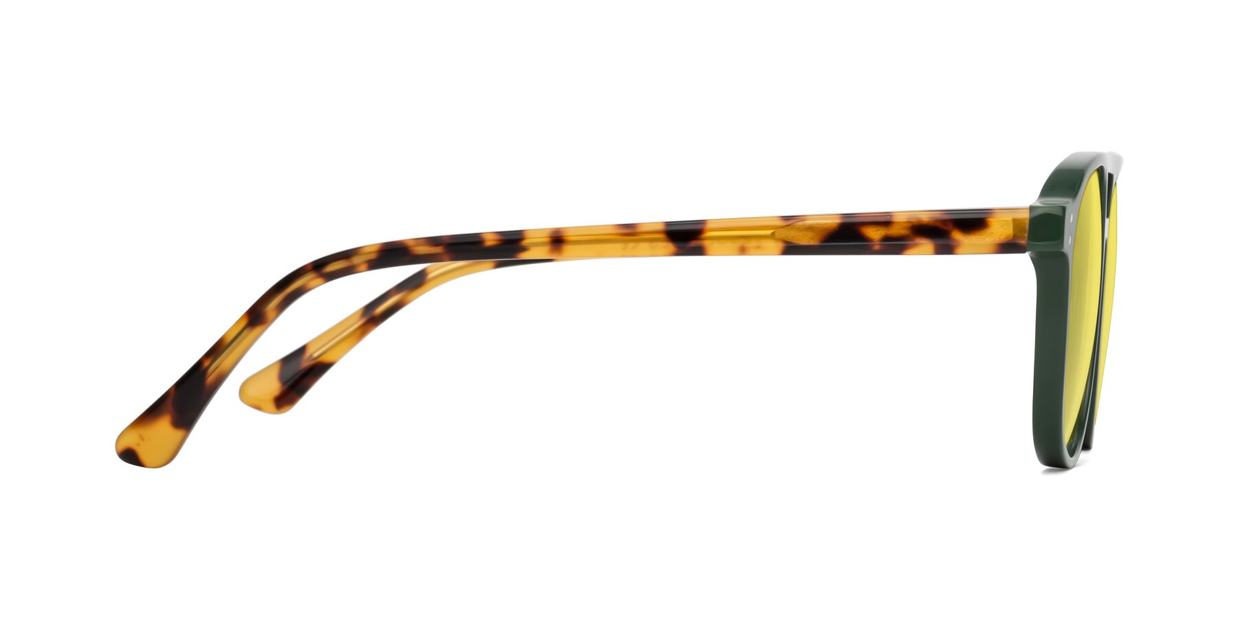 Side of Alley in Seaweed-Tortoise with Medium Yellow Tinted Lenses