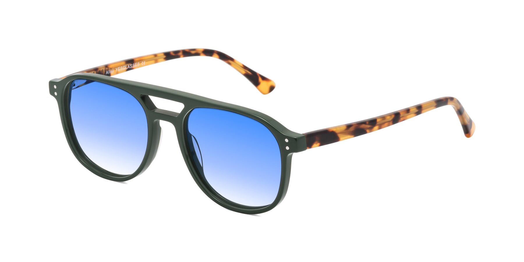 Angle of Alley in Seaweed-Tortoise with Blue Gradient Lenses