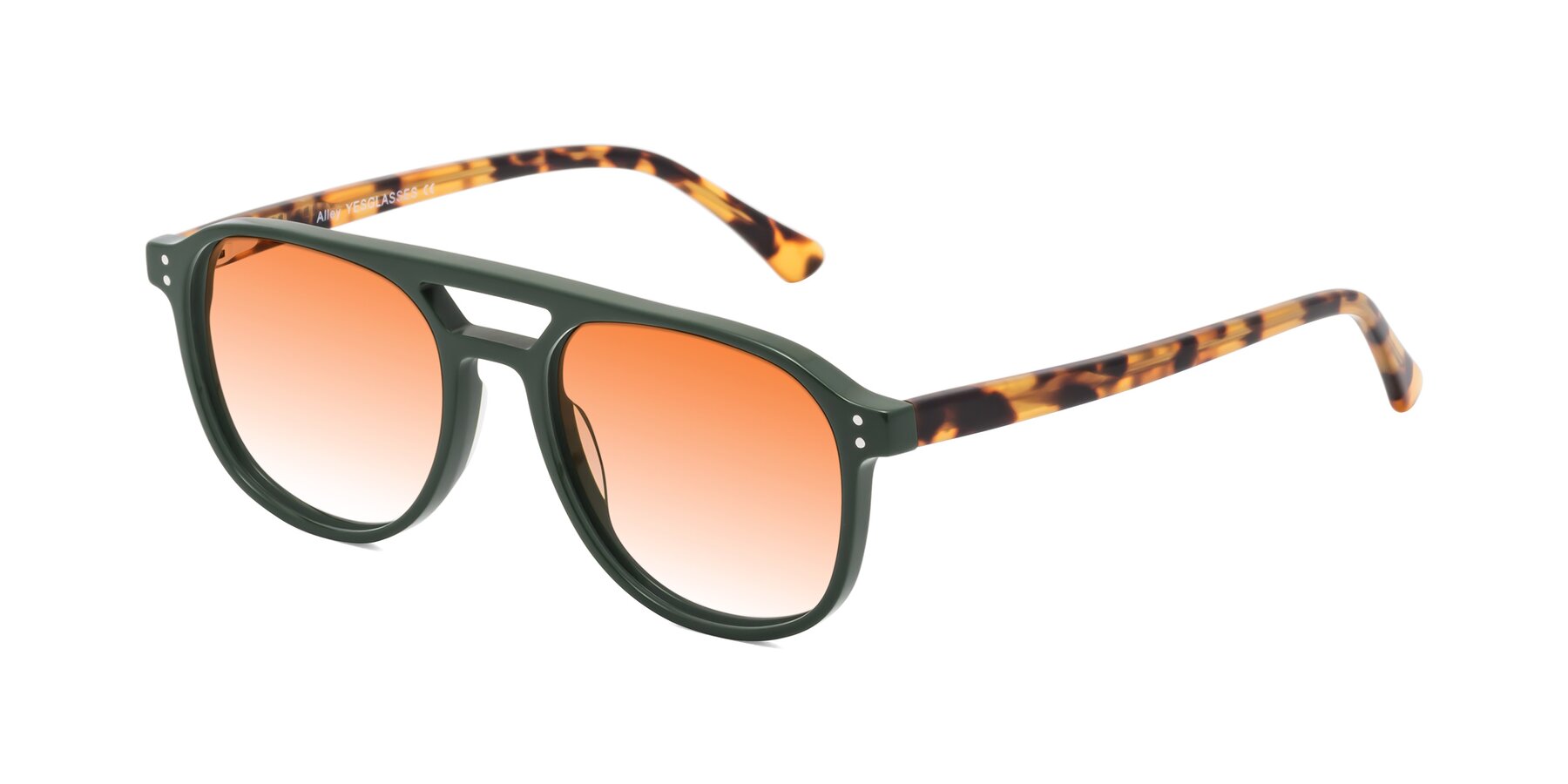 Angle of Alley in Seaweed-Tortoise with Orange Gradient Lenses