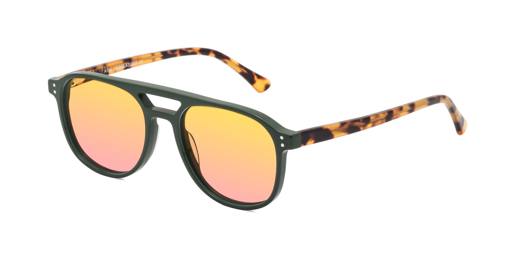 Angle of Alley in Seaweed-Tortoise with Yellow / Pink Gradient Lenses