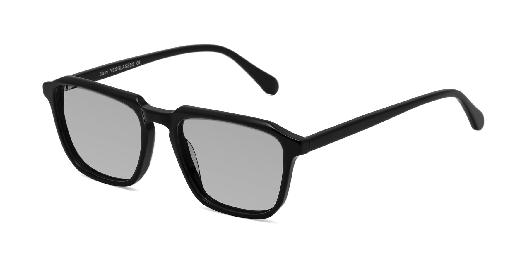 Angle of Calm in Black with Light Gray Tinted Lenses