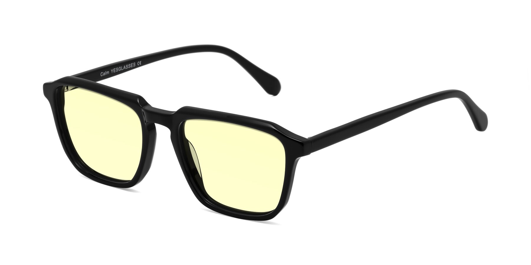 Angle of Calm in Black with Light Yellow Tinted Lenses