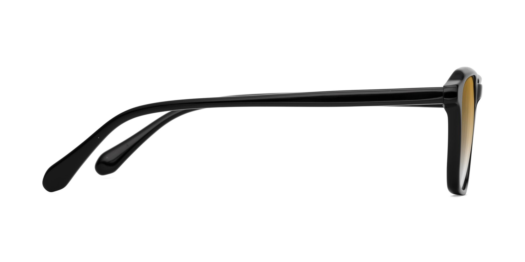 Side of Calm in Black with Champagne Gradient Lenses