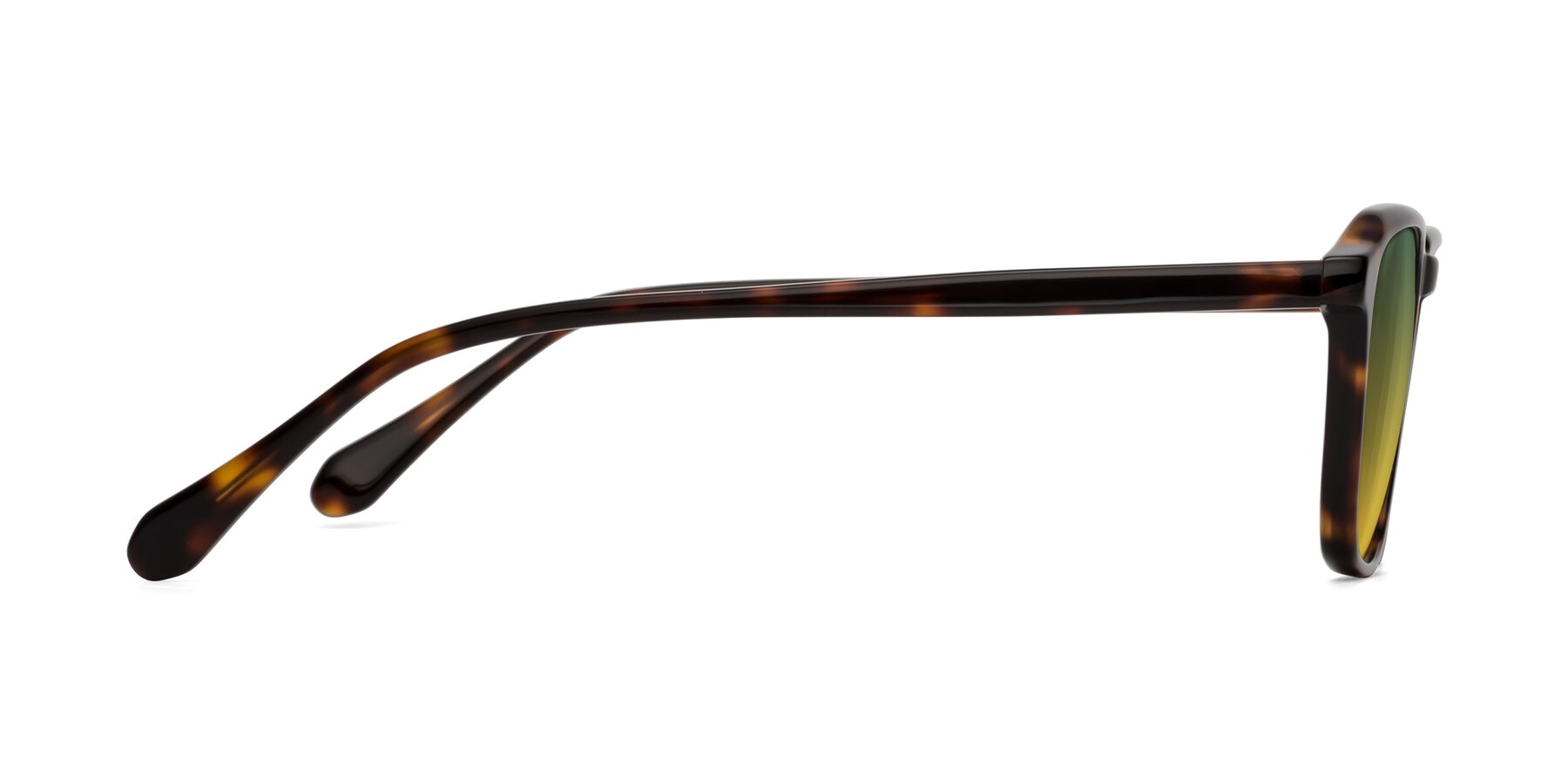 Side of Calm in Tortoise with Green / Yellow Gradient Lenses