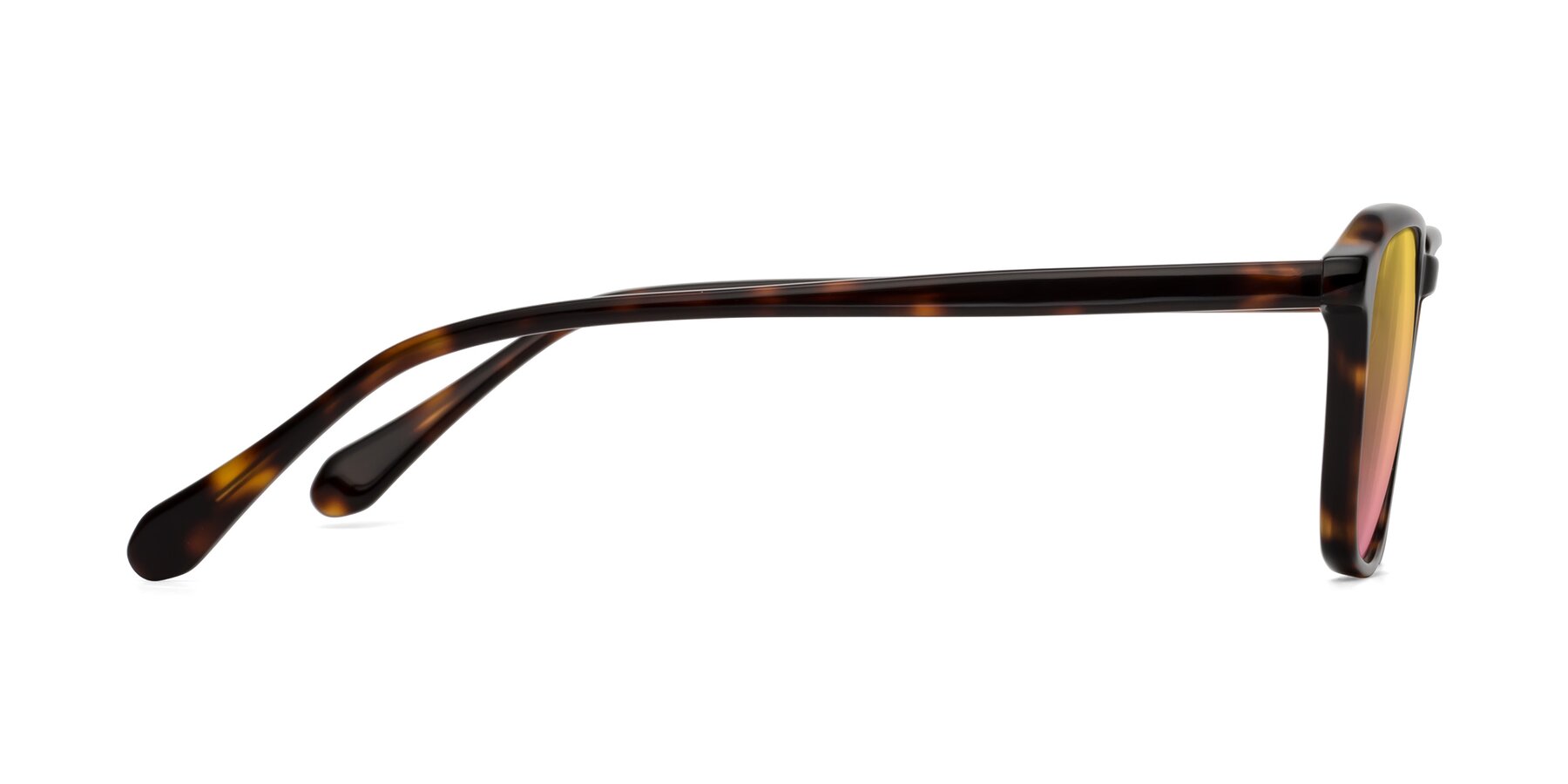 Side of Calm in Tortoise with Yellow / Pink Gradient Lenses