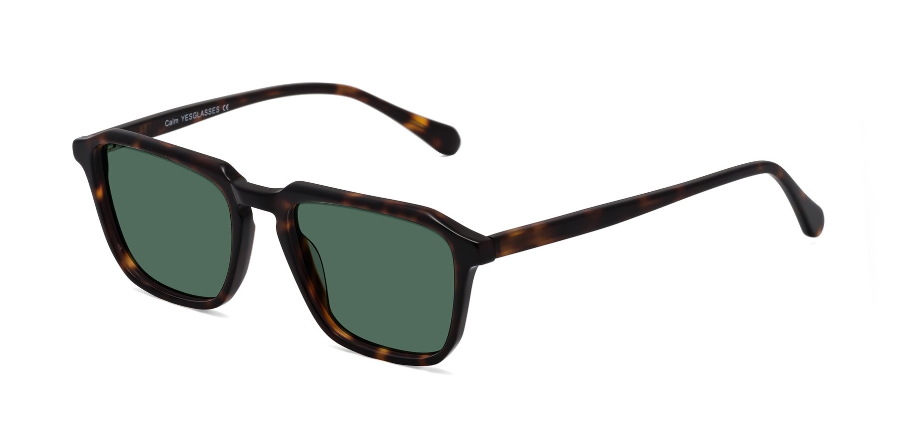 Angle of Calm in Tortoise with Green Polarized Lenses