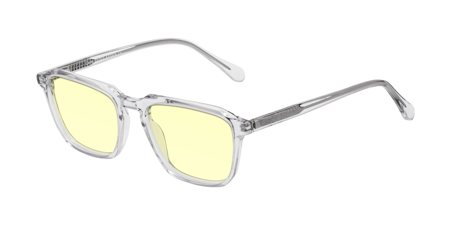 Angle of Calm in Clear with Light Yellow Tinted Lenses