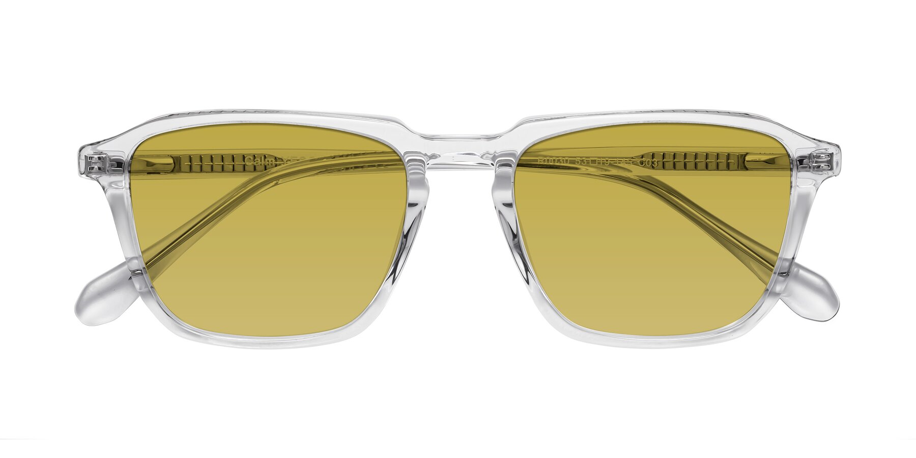 Folded Front of Calm in Clear with Champagne Tinted Lenses