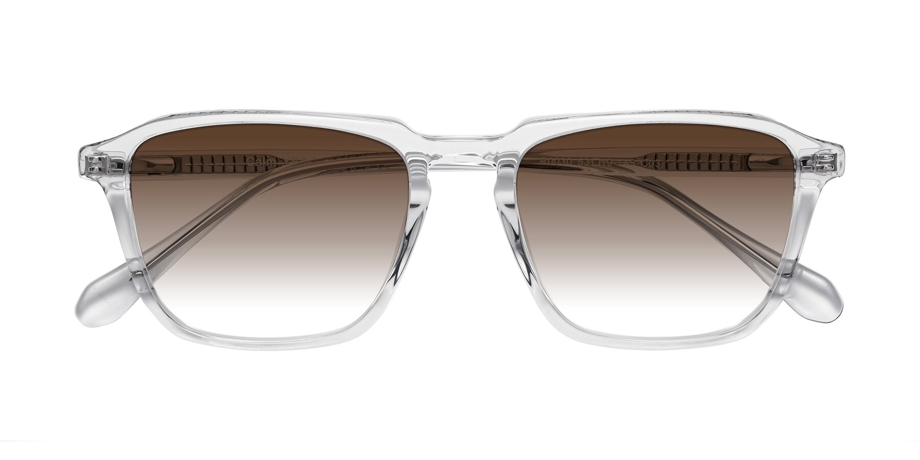 Folded Front of Calm in Clear with Brown Gradient Lenses